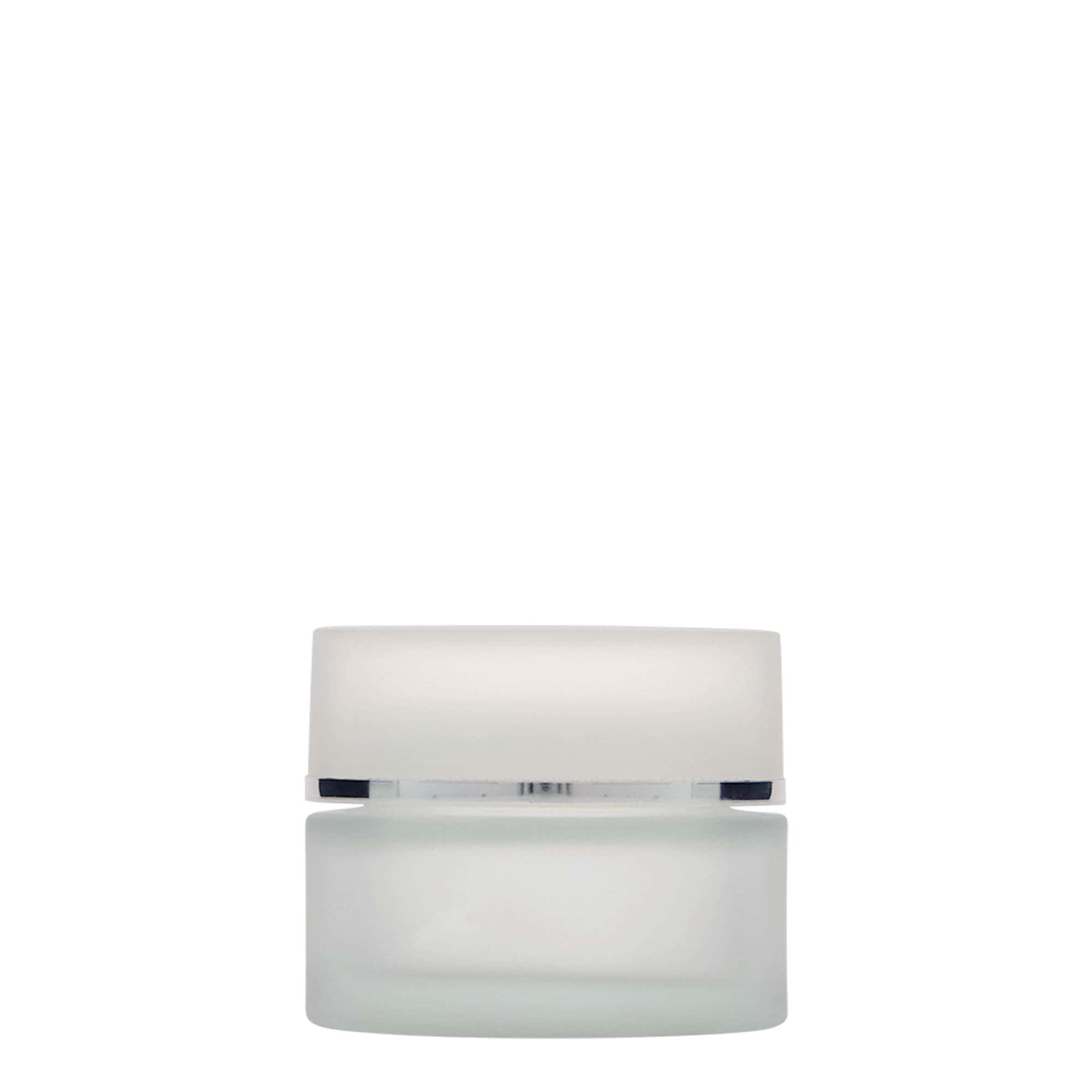 50 ml pot « Édition Platine », verre, givré, ouverture : fermeture à vis