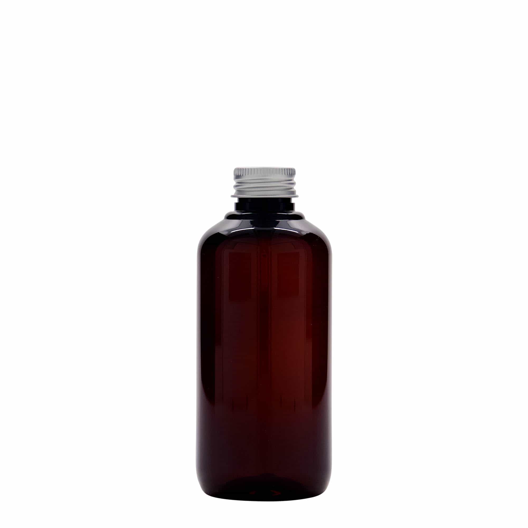 Bouteille en plastique recyclé 200 ml « Victor's Best », PCR, brun, ouverture : 24/410