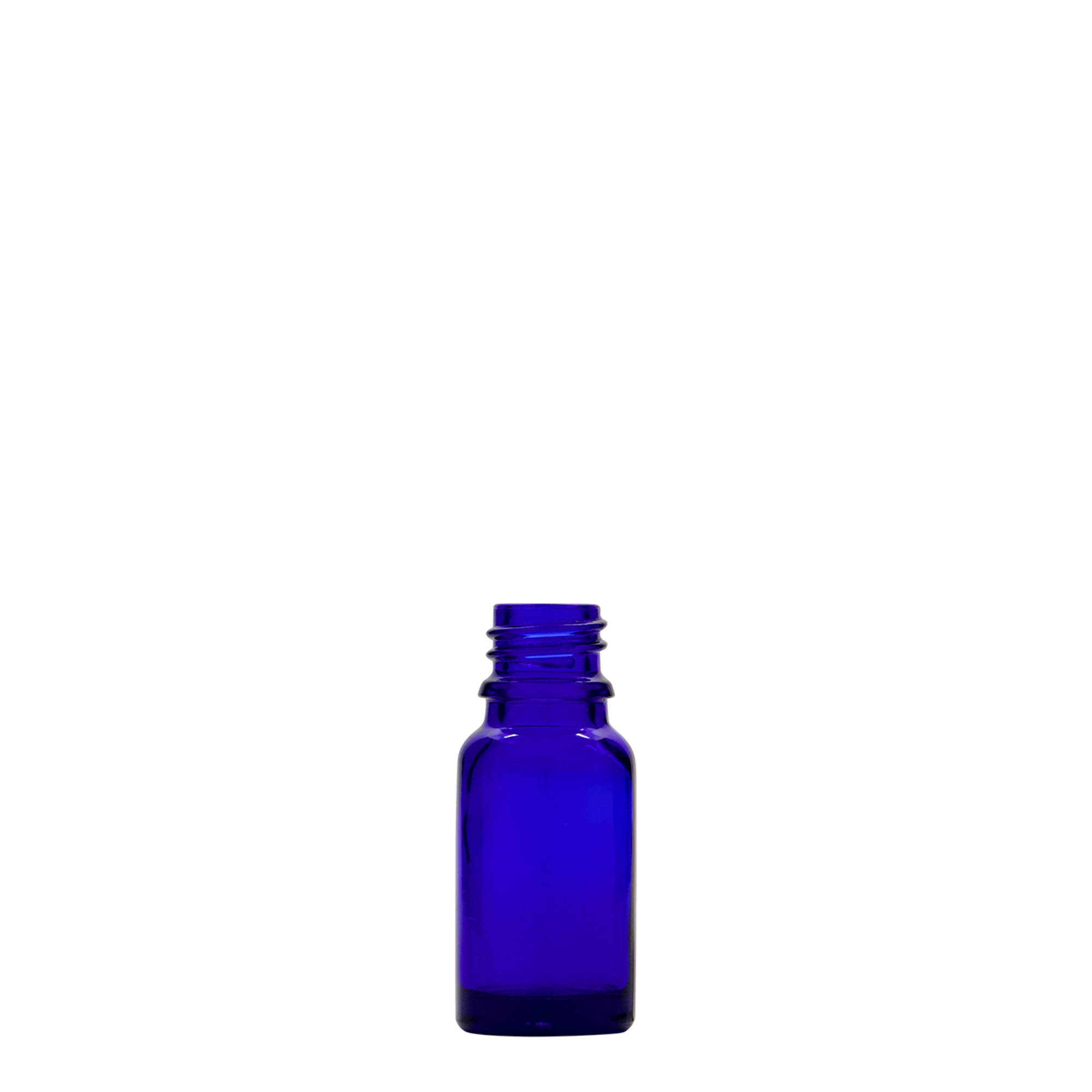 Flacon médical 10 ml, verre, bleu royal, ouverture : DIN 18 Flacon médical 10 ml, verre, bleu royal, ouverture : DIN 18
