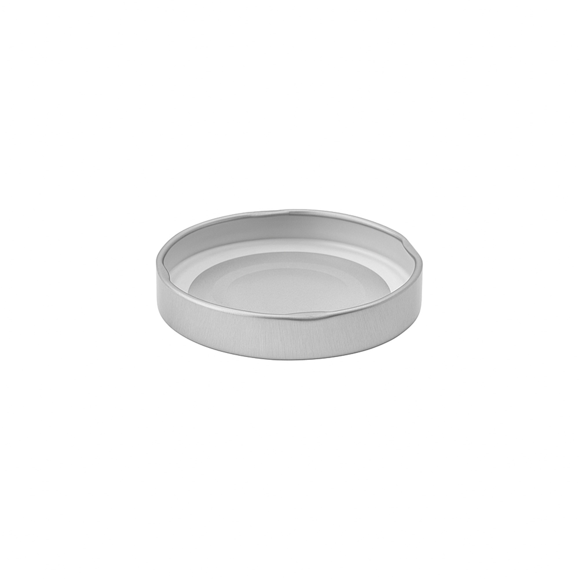 Bouchon à visser Deep-Twist-Off, tôle blanche, argenté, pour ouverture : Deep-TO 66