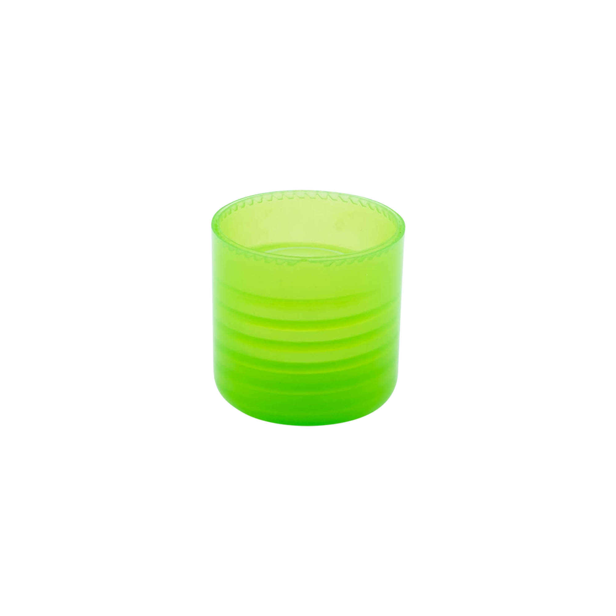 Bouchon à vis avec insert de seringue, plastique PP, vert, pour ouverture : 24/410