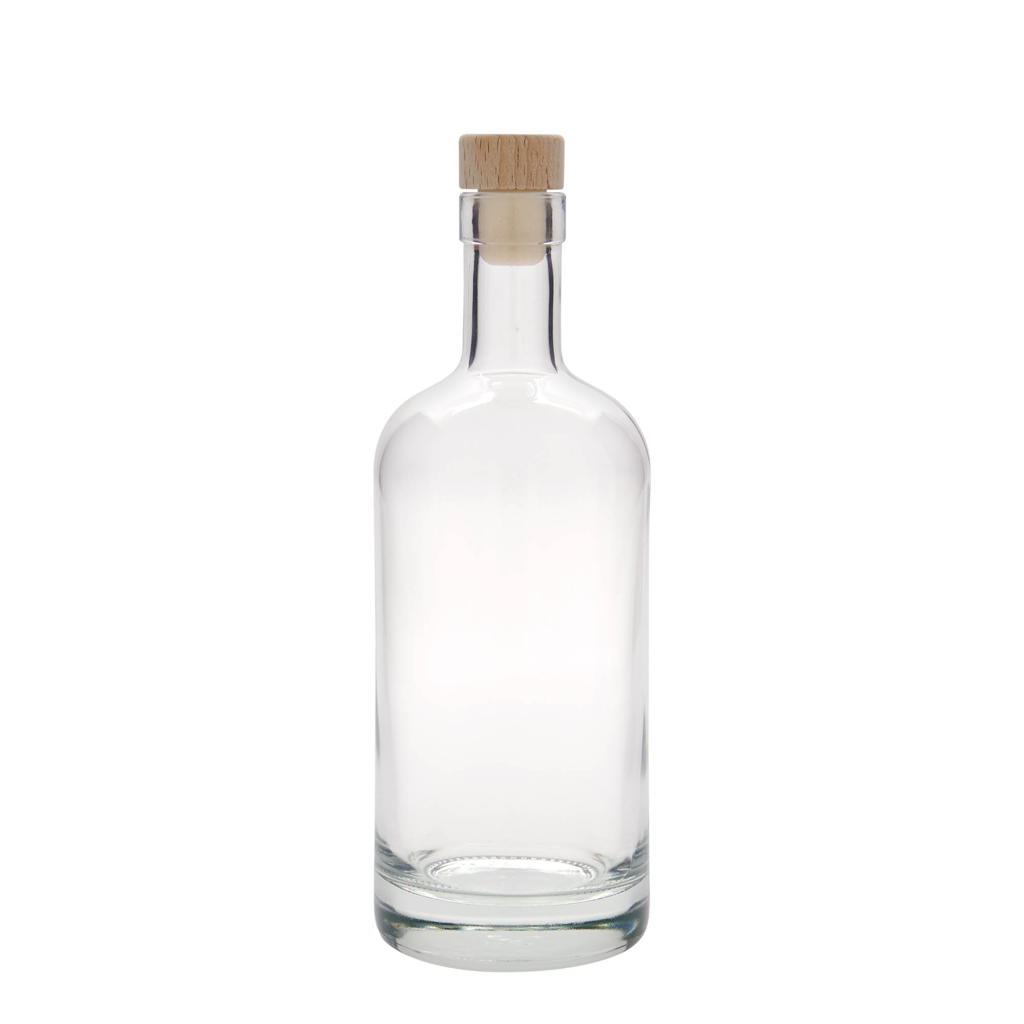 Bouteille en verre 500 ml « Linea Uno », ouverture : bouchon en liège Bouteille en verre 500 ml « Linea Uno », ouverture : bouchon en liège