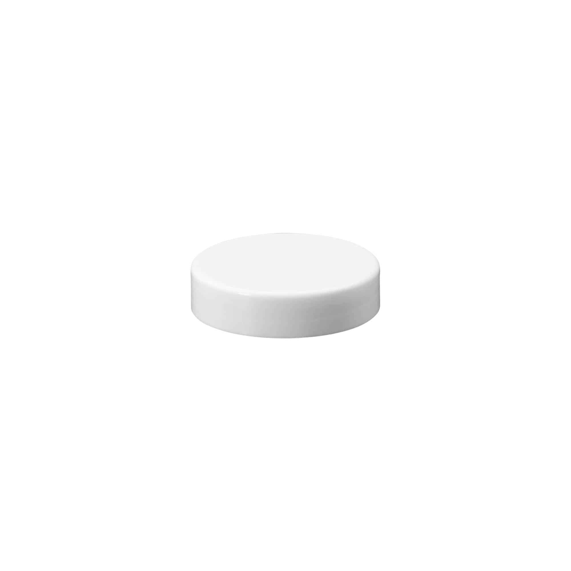 Bouchon à vis, plastique PP, blanc, pour ouverture : 48/400