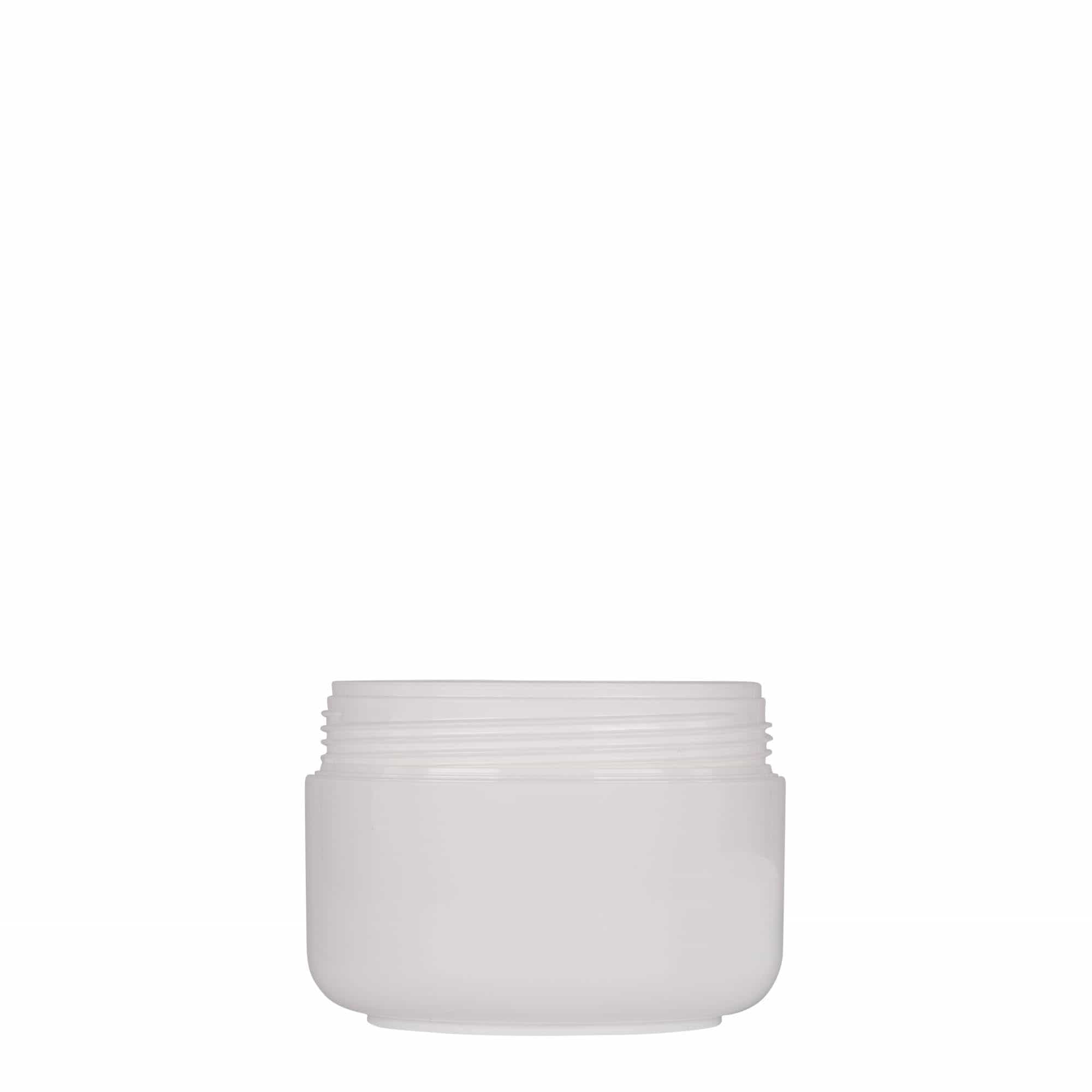 150 ml boîte en plastique « Bianca », PP, blanc, ouverture : fermeture à vis