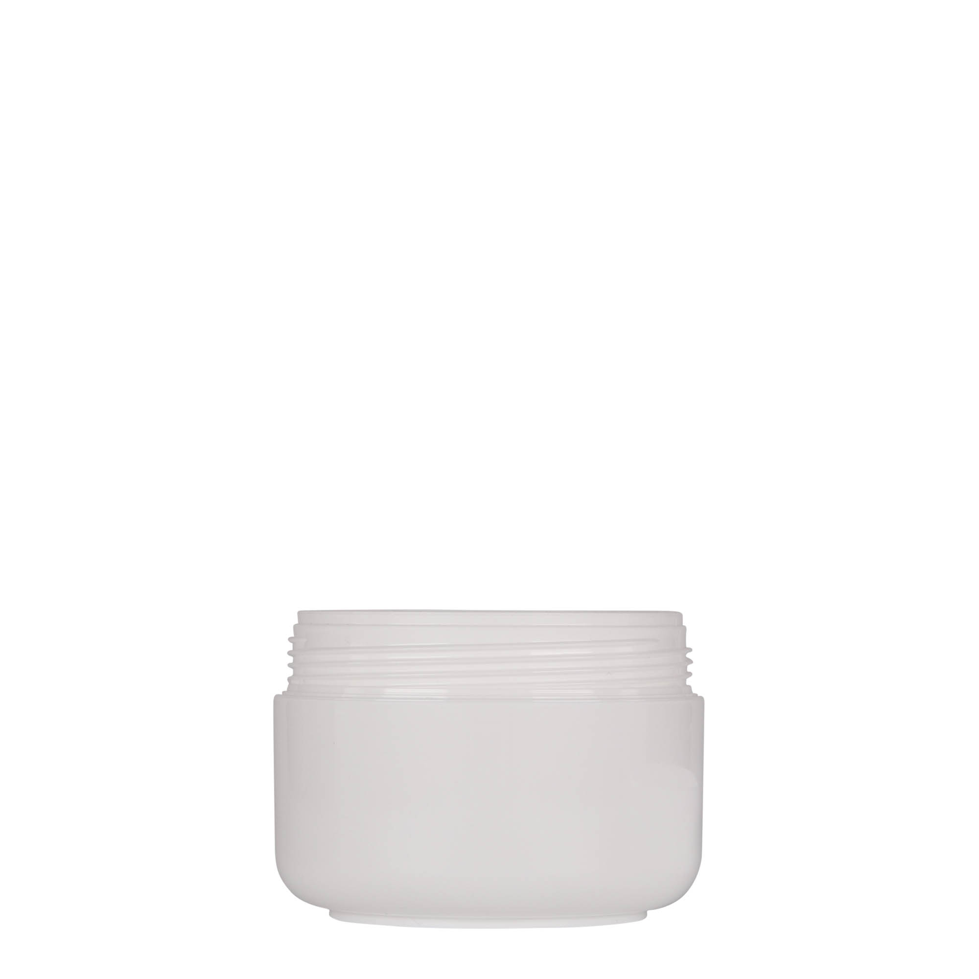 150 ml boîte en plastique « Bianca », PP, blanc, ouverture : fermeture à vis