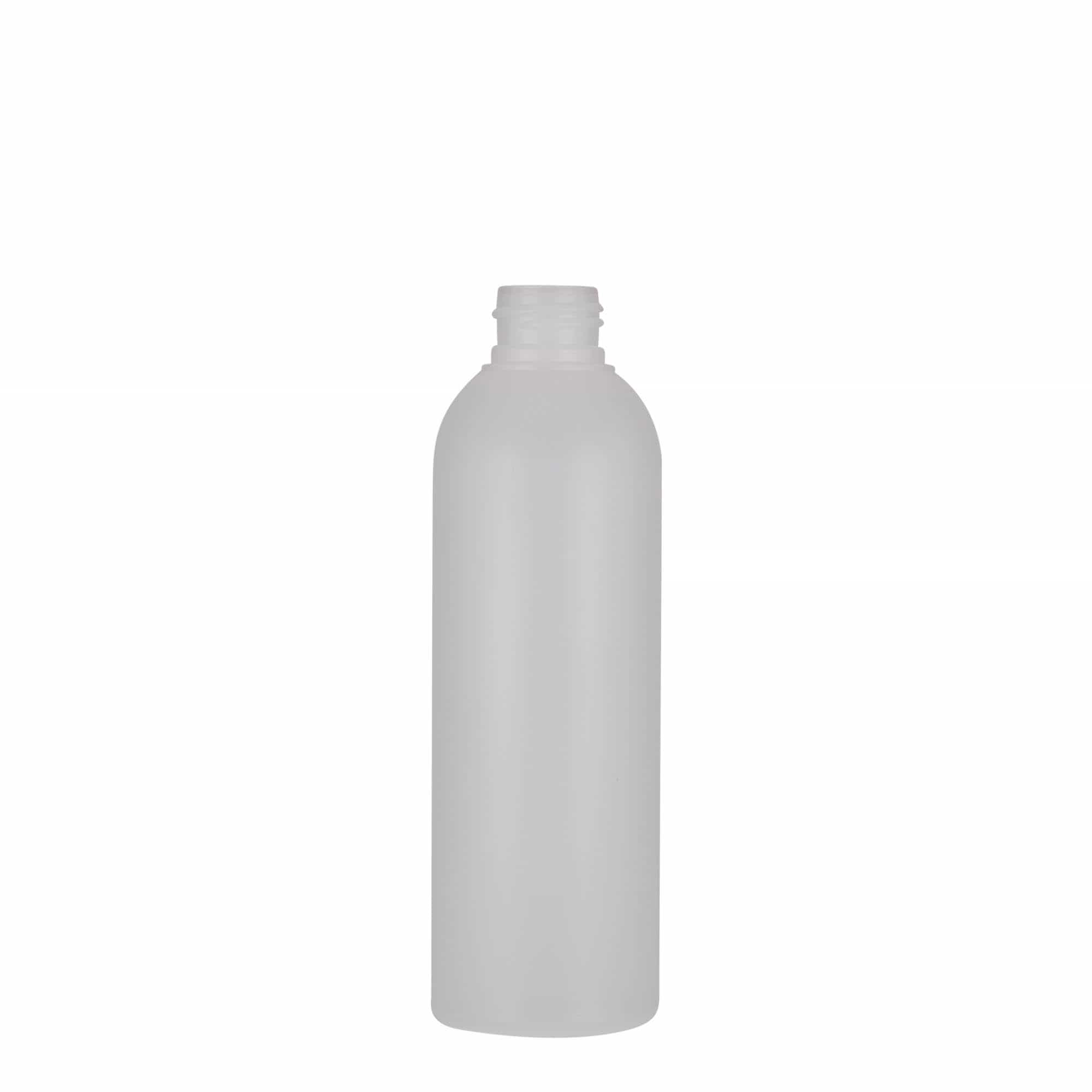 Flacon en plastique 200 ml 'Tuffy', HDPE, naturel, ouverture : 24/410 Flacon en plastique 200 ml 'Tuffy', HDPE, naturel, ouverture : 24/410