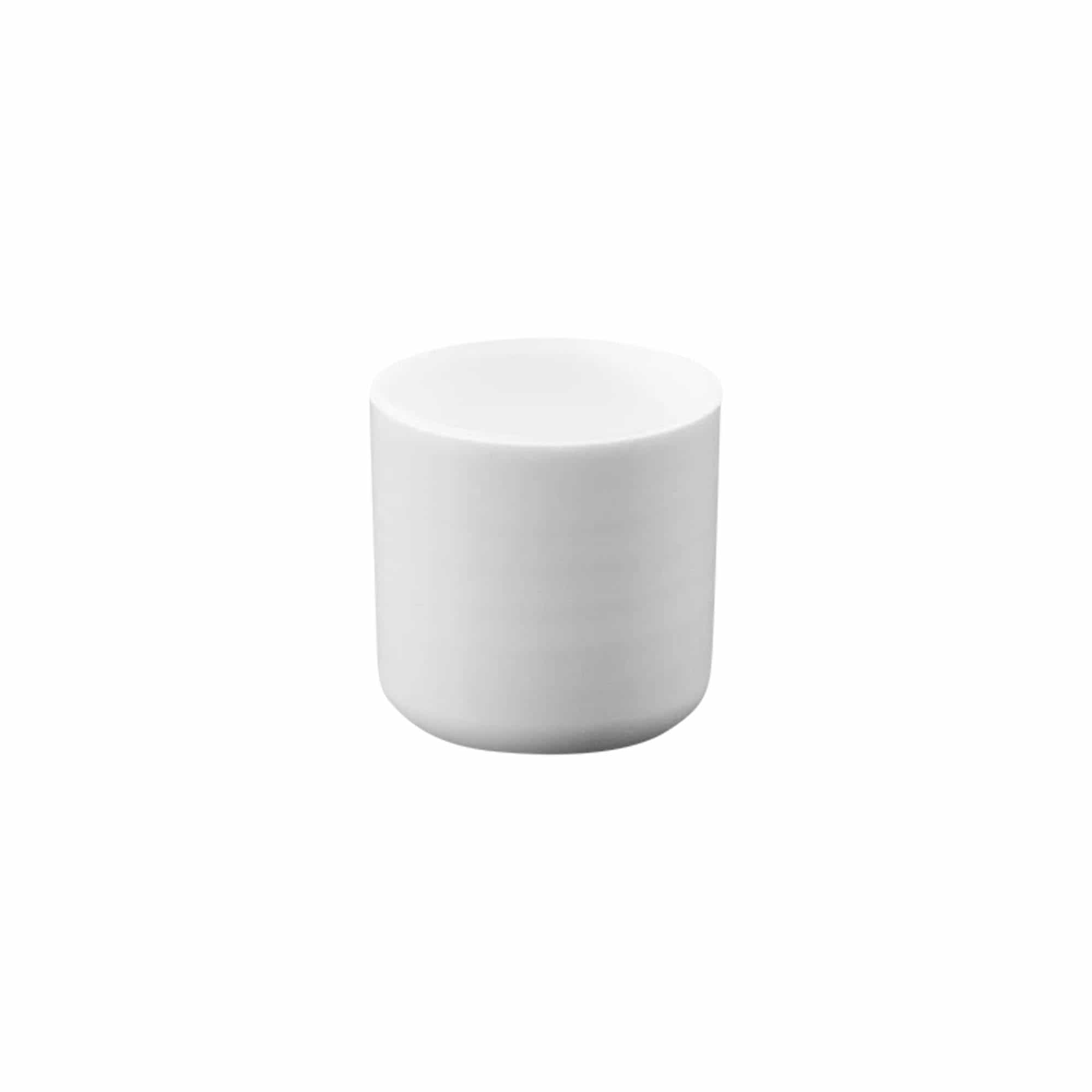 Bouchon à vis avec insert de seringue, plastique PP, blanc, pour ouverture : 24/410