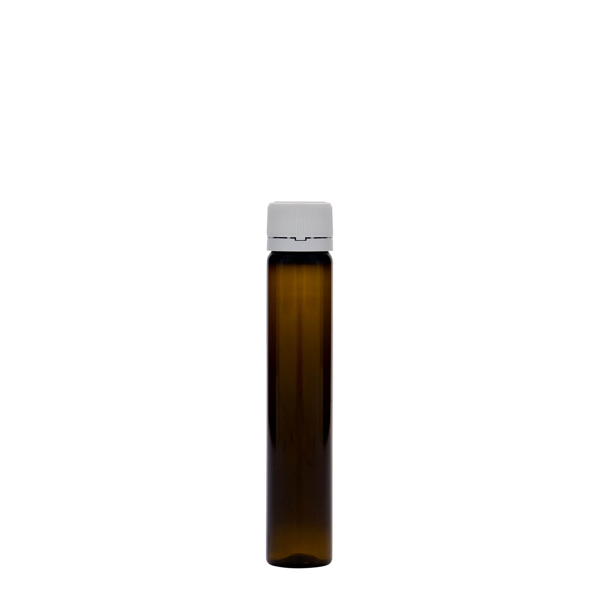 25 ml tube PET, plastique, brun, ouverture : bouchon à vis 25 ml tube PET, plastique, brun, ouverture : bouchon à vis