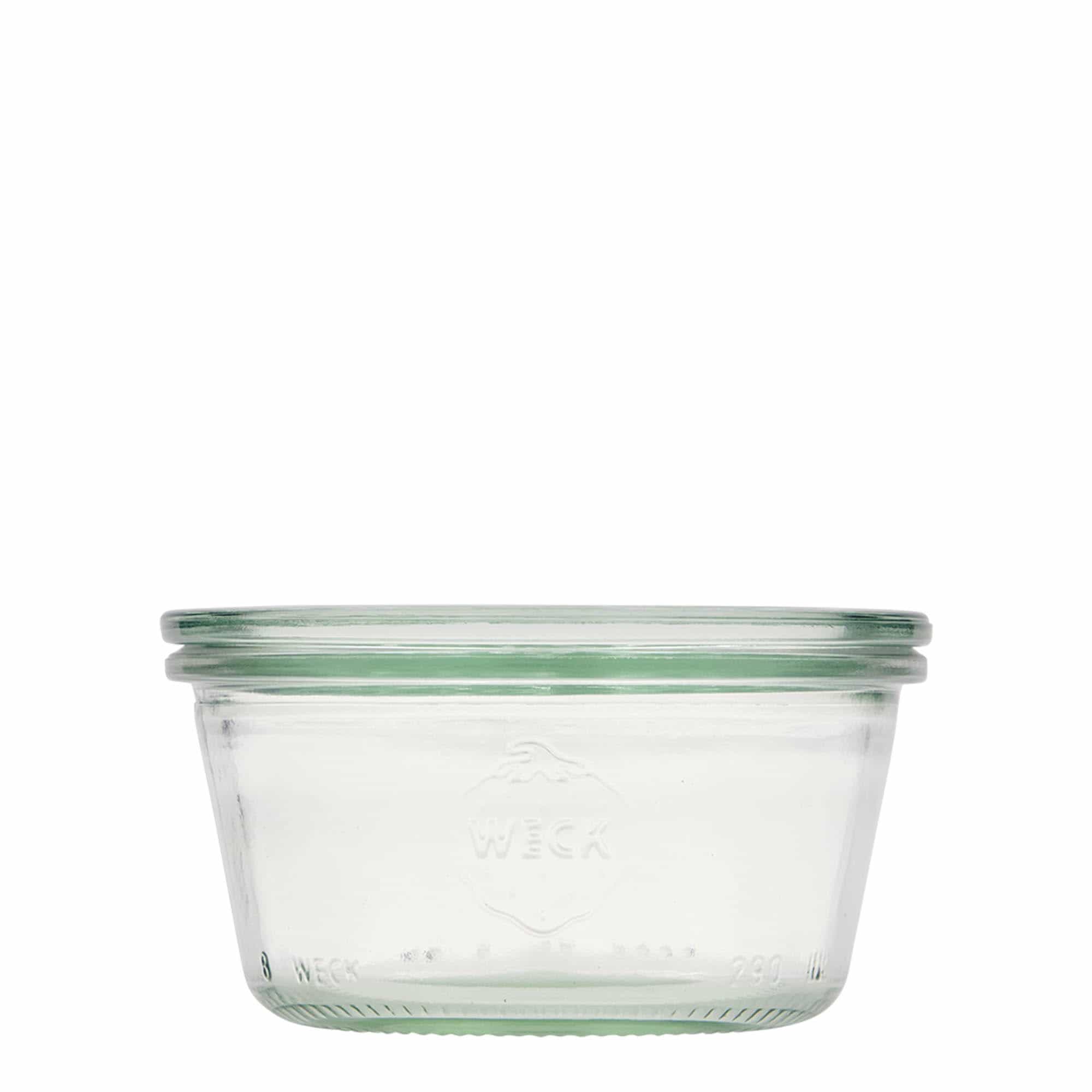 Verrine WECK 290 ml, bouchage: bords arrondis Verrine WECK 290 ml, bouchage: bords arrondis