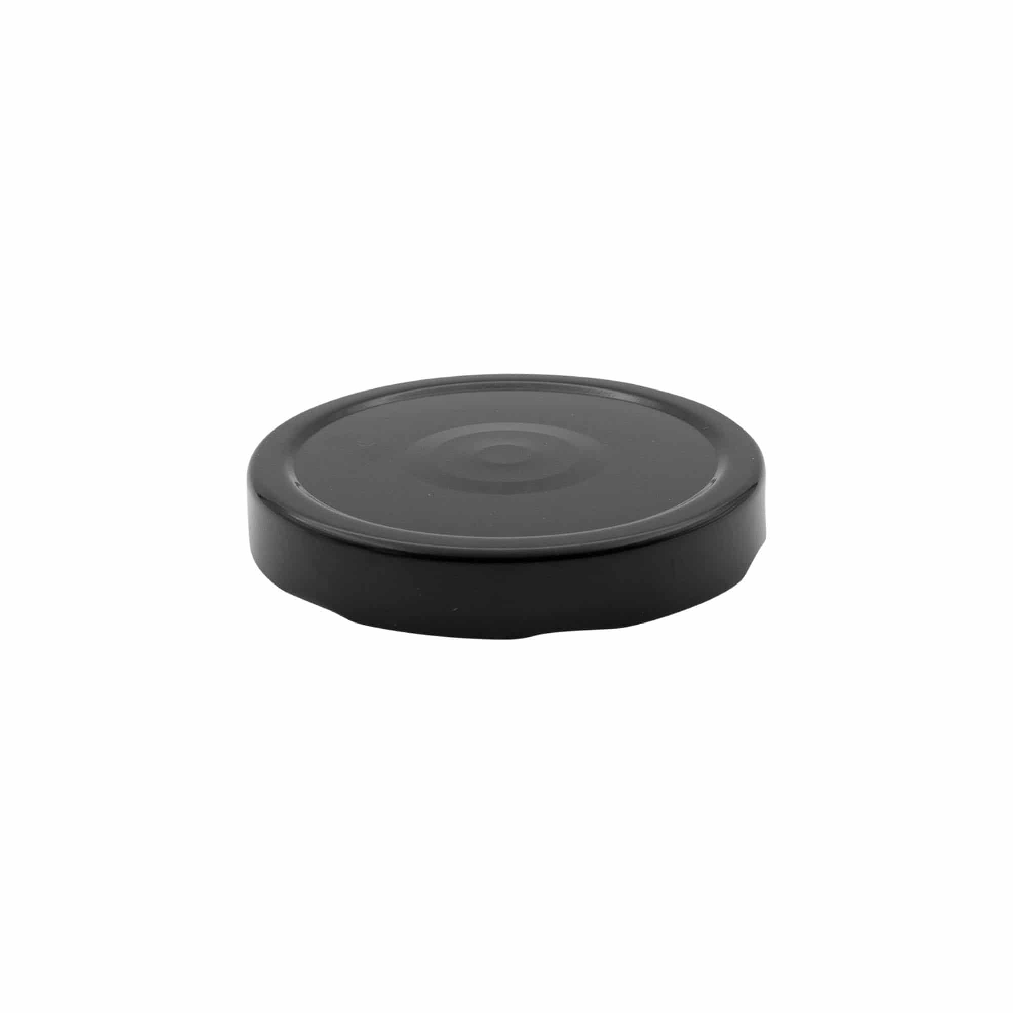 Bouchon à visser Deep-Twist-Off, tôle blanche, noir, pour ouverture : Deep-TO 82