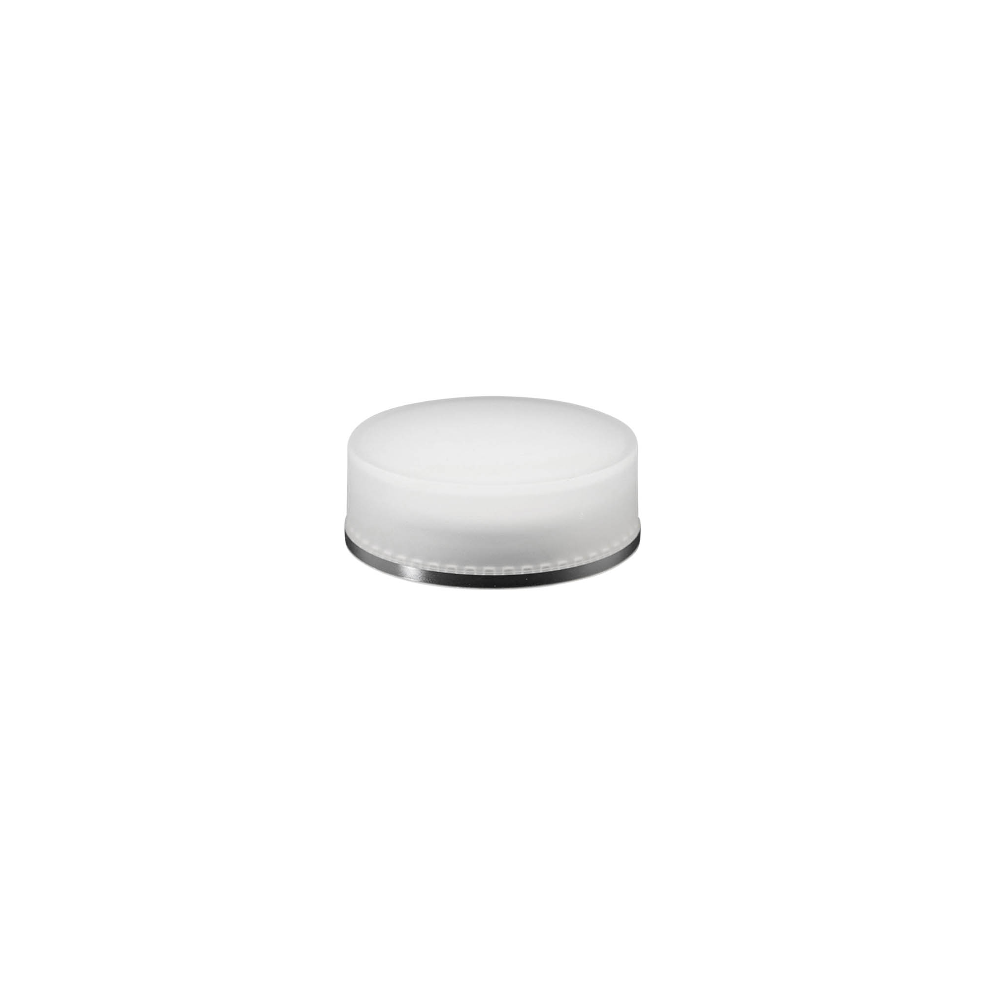 Bouchon à vis 'Édition Clear/Platin', plastique PP, blanc, pour embouchure : 45/2P