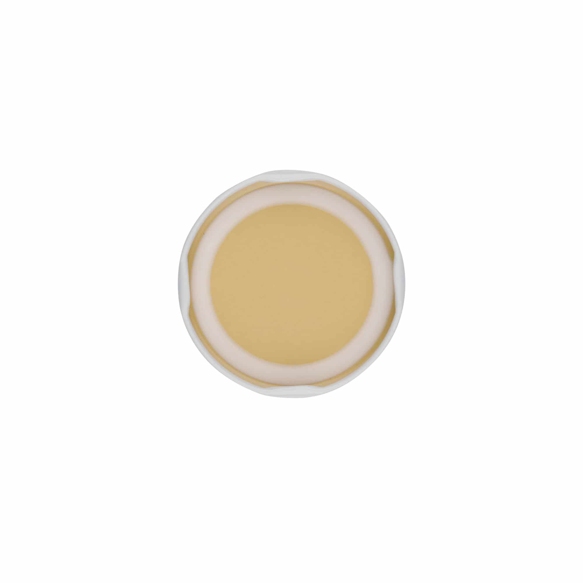 Couvercle Twist-Off, fer blanc, blanc, pour bouchage: TO 58 Couvercle Twist-Off, fer blanc, blanc, pour bouchage: TO 58