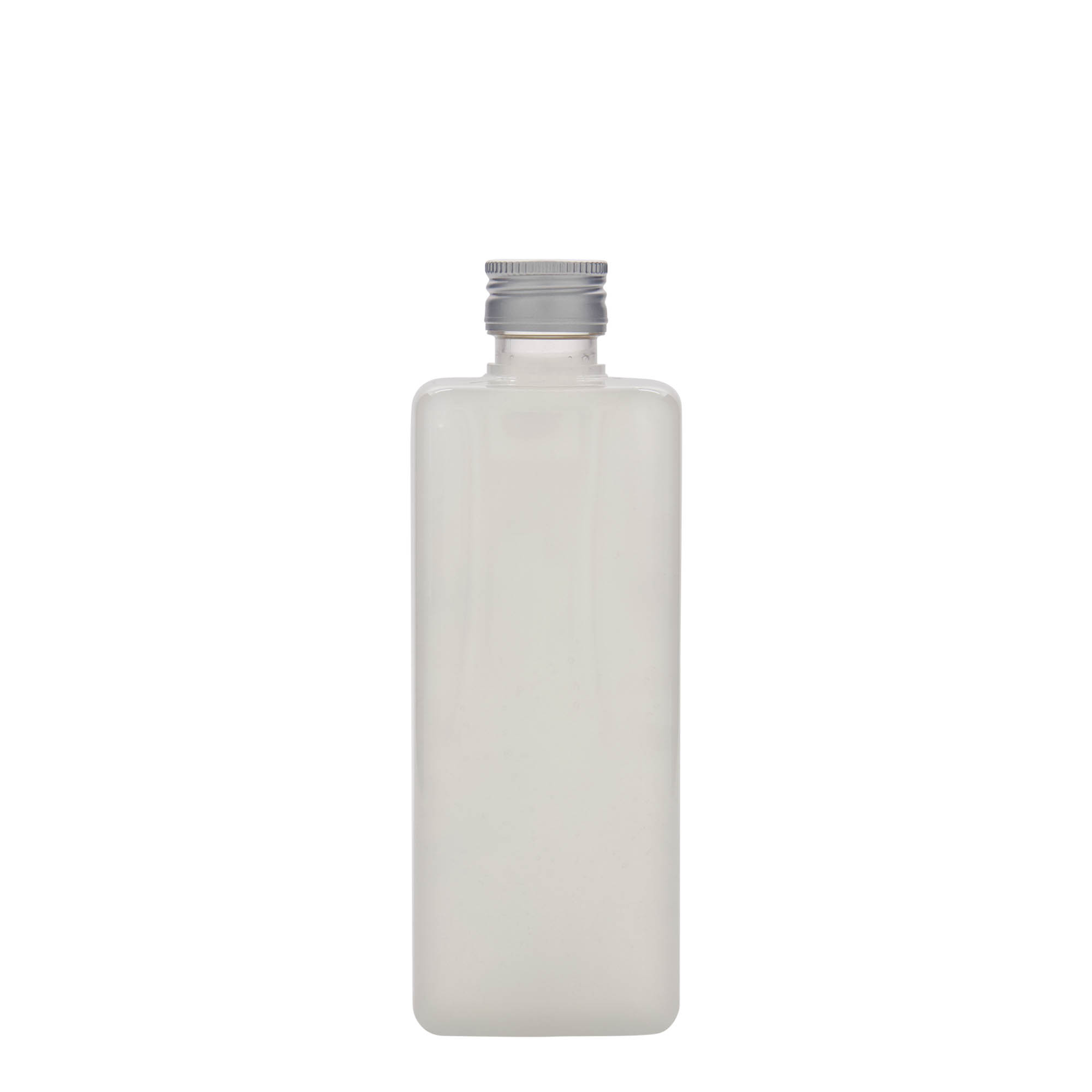 Bouteille PET 500 ml « Karl », carrée, plastique, ouverture : PP 28 Bouteille PET 500 ml « Karl », carrée, plastique, ouverture : PP 28