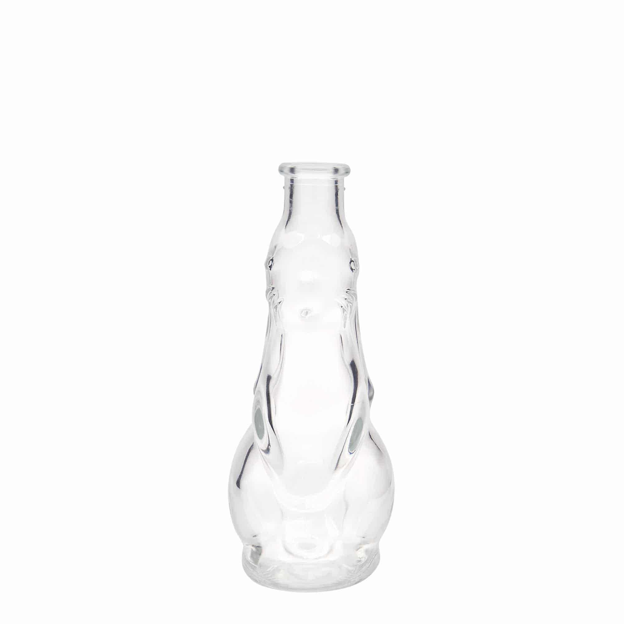 Flacon en verre 200 ml « Lapin », ouverture : bouchon en liège