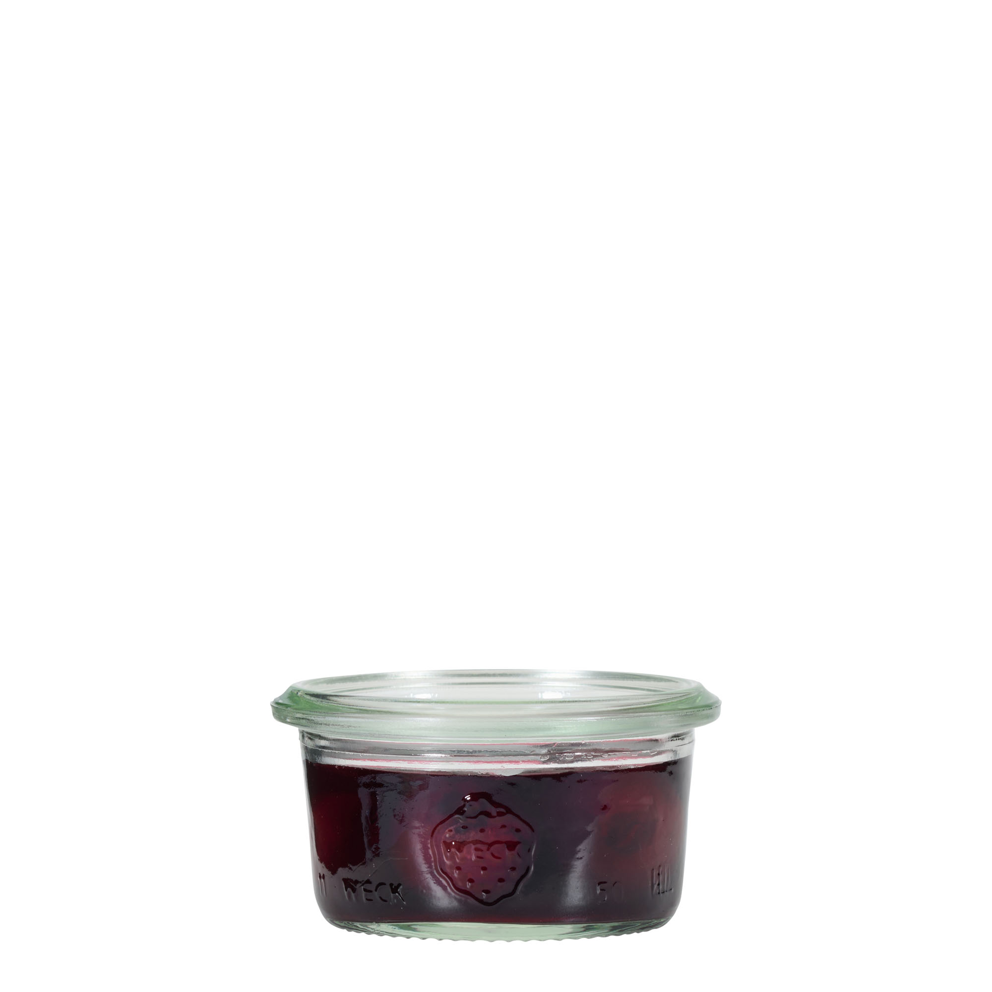 50 ml bocal WECK à renversement, ouverture : bord rond 50 ml bocal WECK à renversement, ouverture : bord rond