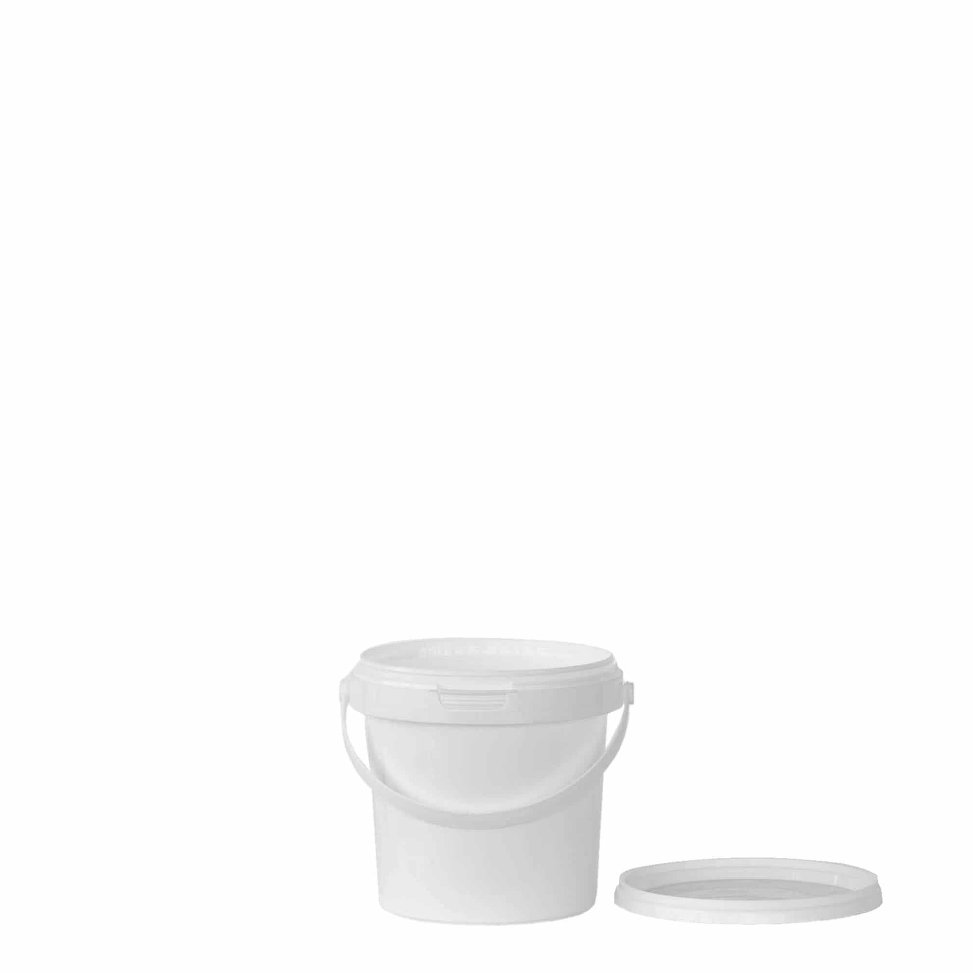 Seau de 0,6 l, plastique PP, blanc