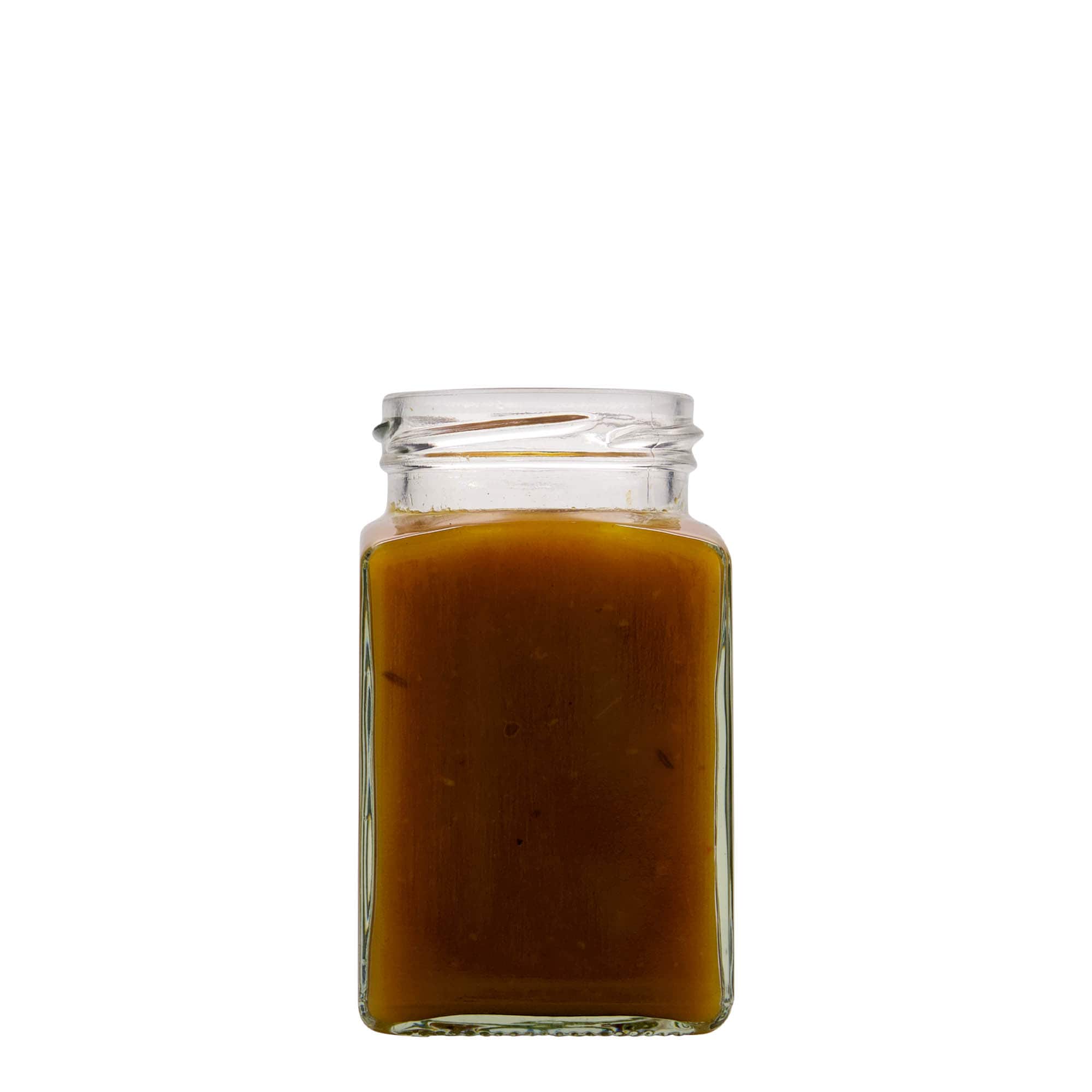 260 ml en verre carré, ouverture : Twist-Off (TO 58)