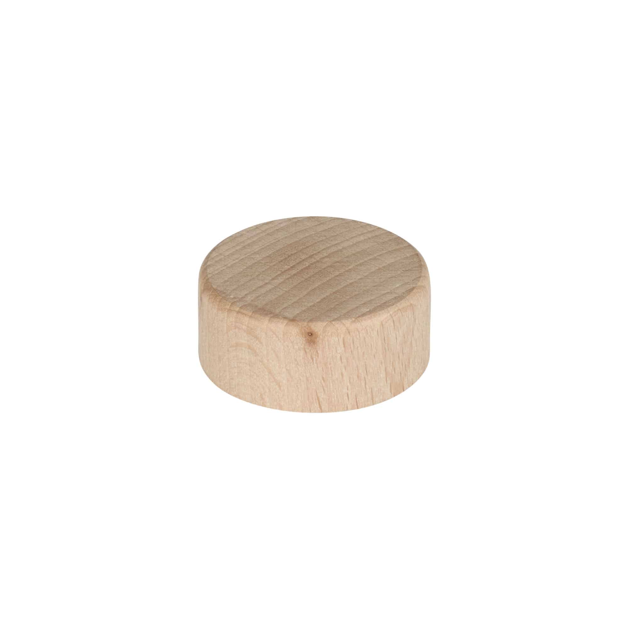 Bouchon à vis, bois, beige, pour goulot : GPI 28/400