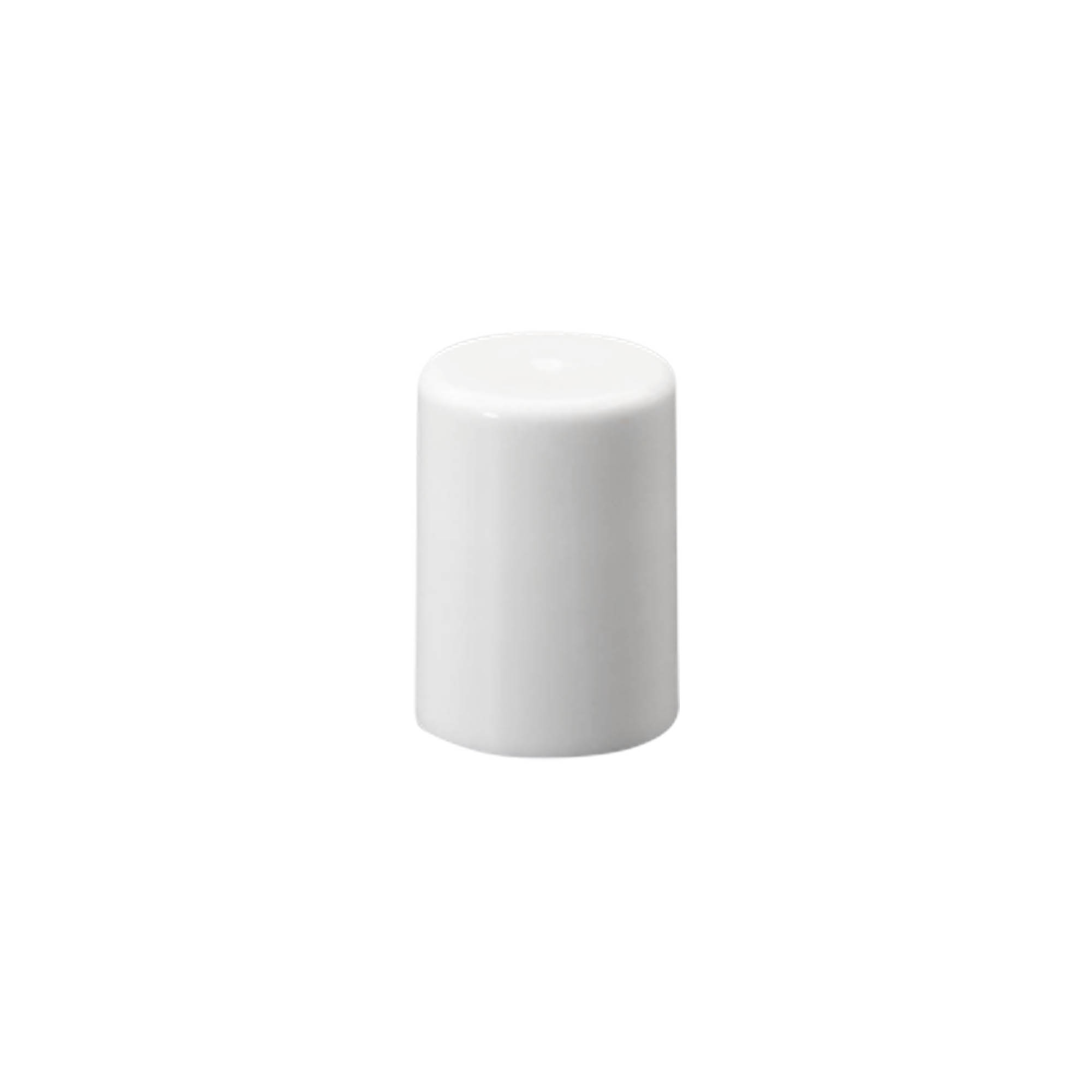 Bouchon pour flacon roll-on de 10 ml, plastique PP, blanc, pour ouverture : fermeture à vis