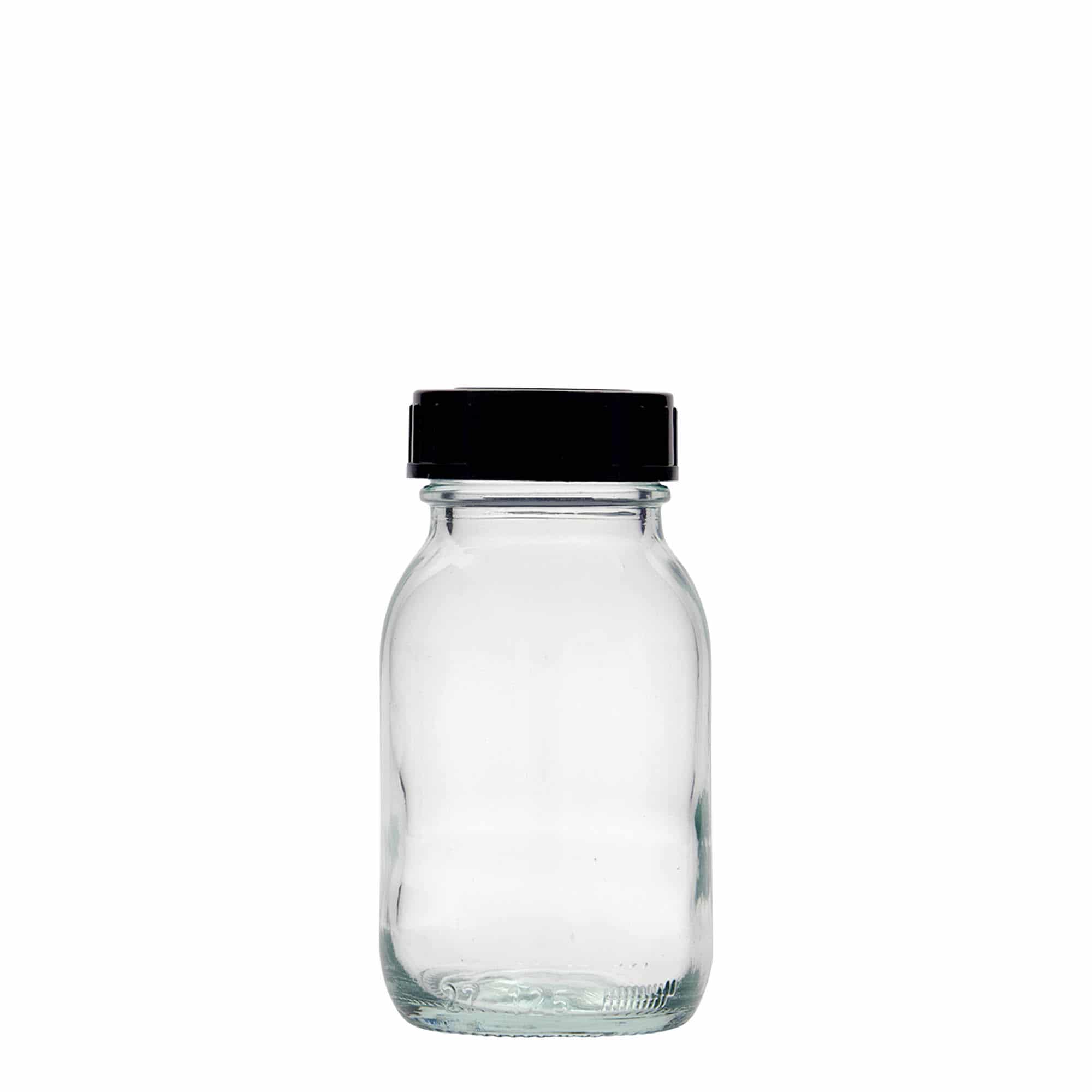 Bocal à col large 125 ml, bouchage: DIN 40