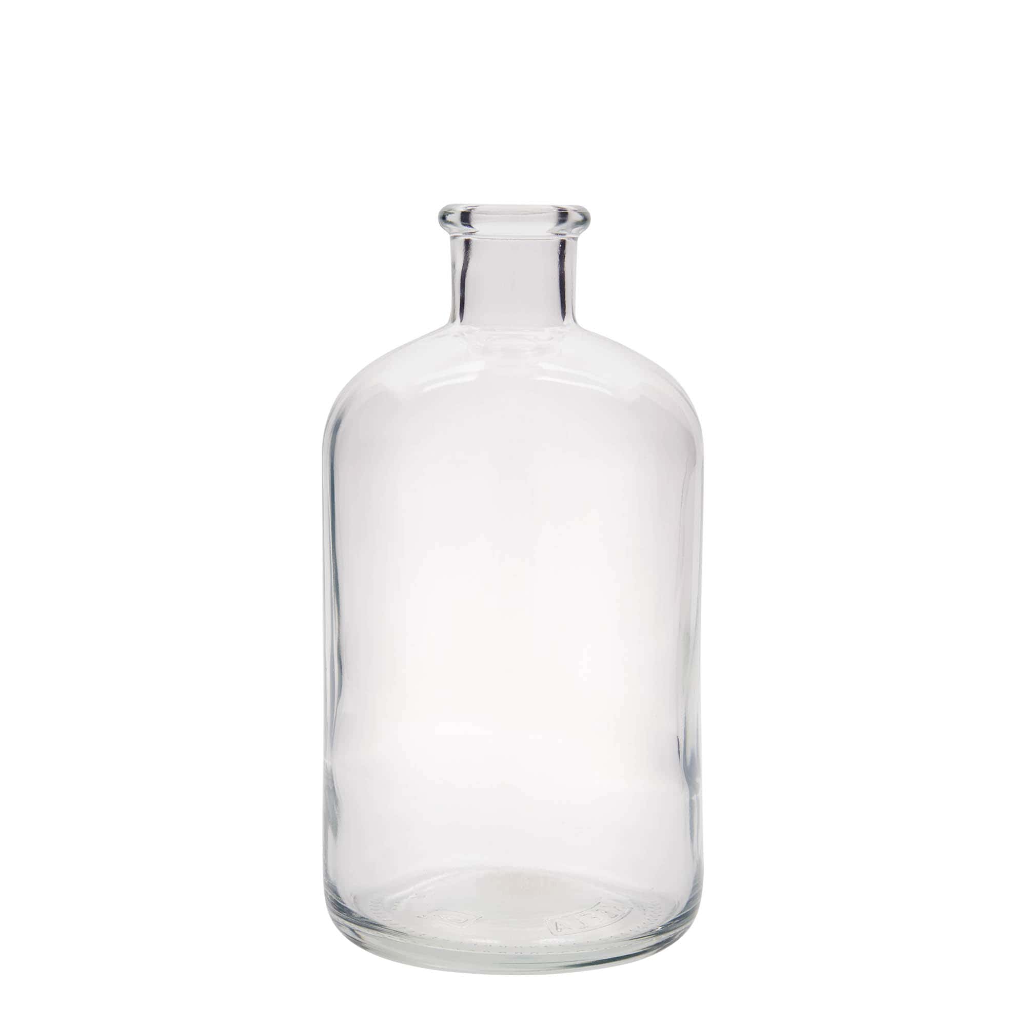 Bouteille en verre apothicaire 1 000 ml, bouchage: bouchon Bouteille en verre apothicaire 1 000 ml, bouchage: bouchon