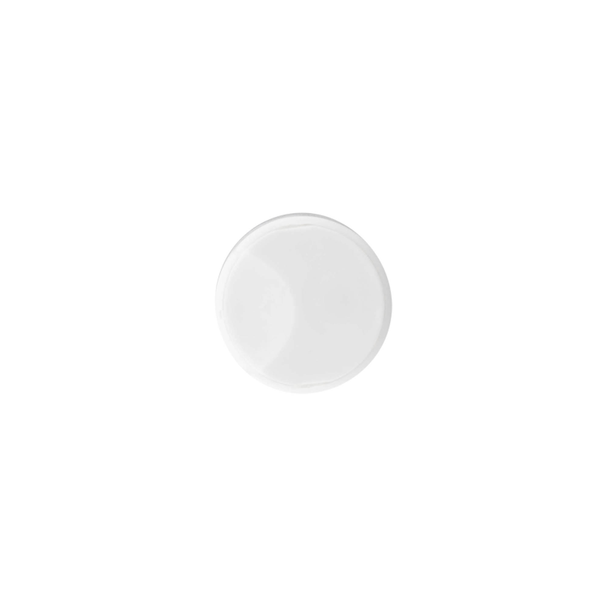 Bouchon à vis Disc Top, plastique PP, blanc, pour ouverture : 24/410