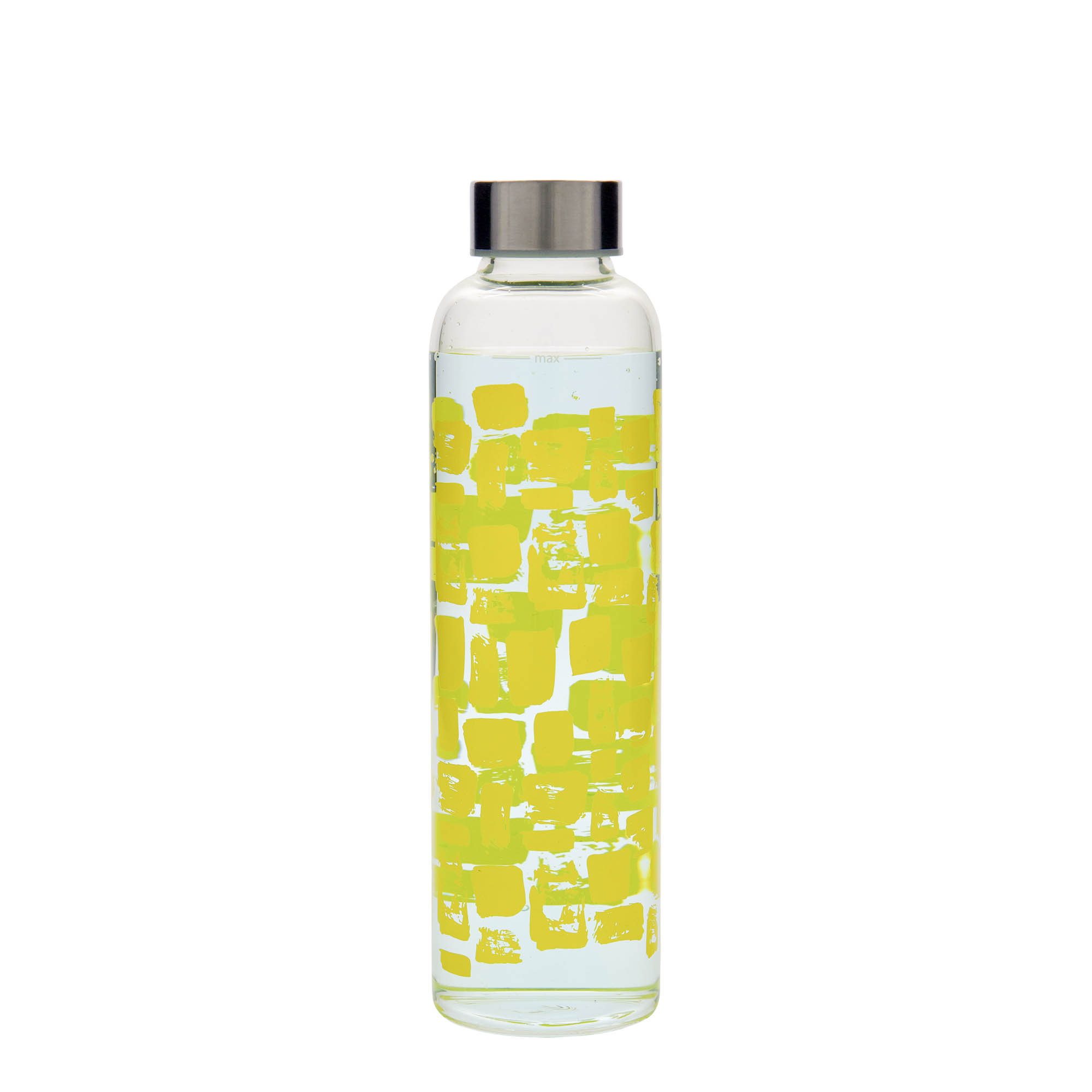 Bouteille d'eau 500 ml 'Perseus - Rectangles jaunes', ouverture : bouchon à vis Bouteille d'eau 500 ml 'Perseus - Rectangles jaunes', ouverture : bouchon à vis