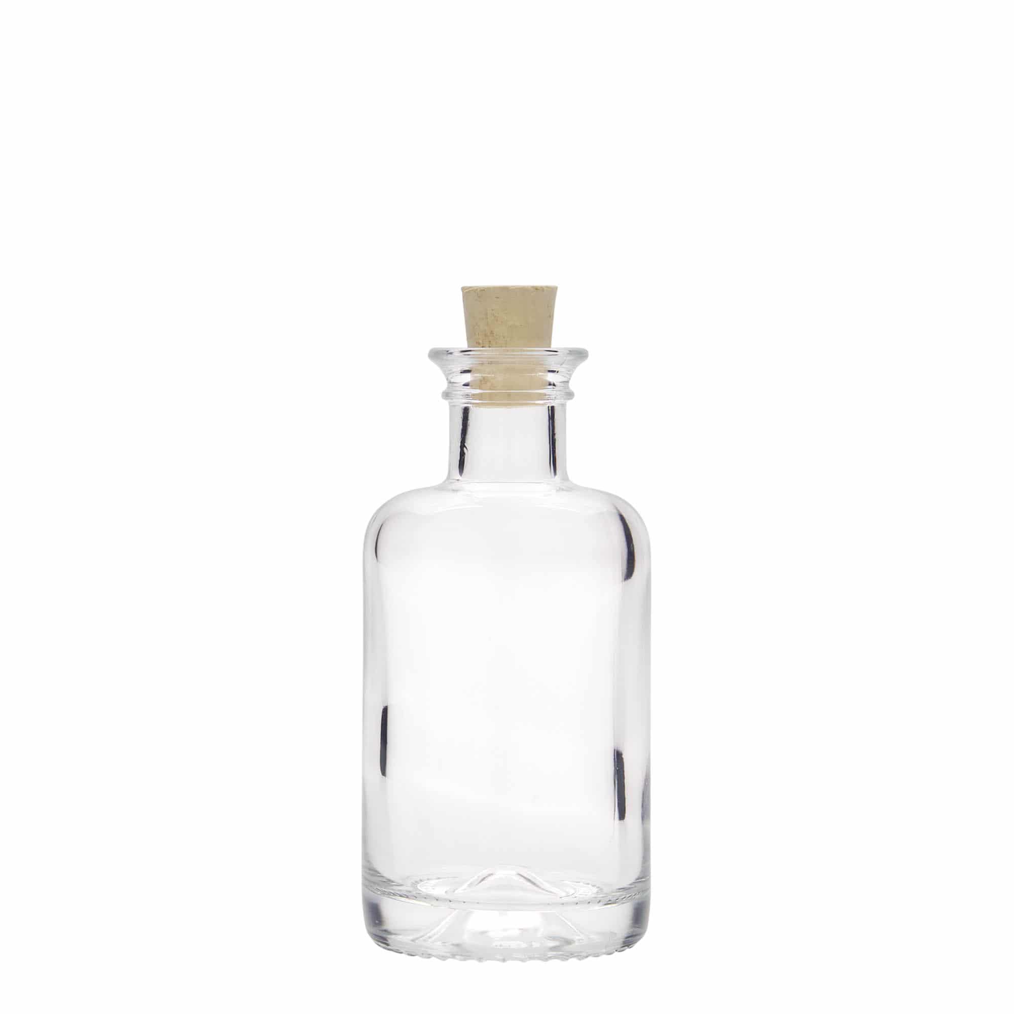Flacon en verre 100 ml pharmacien, ouverture : liège
