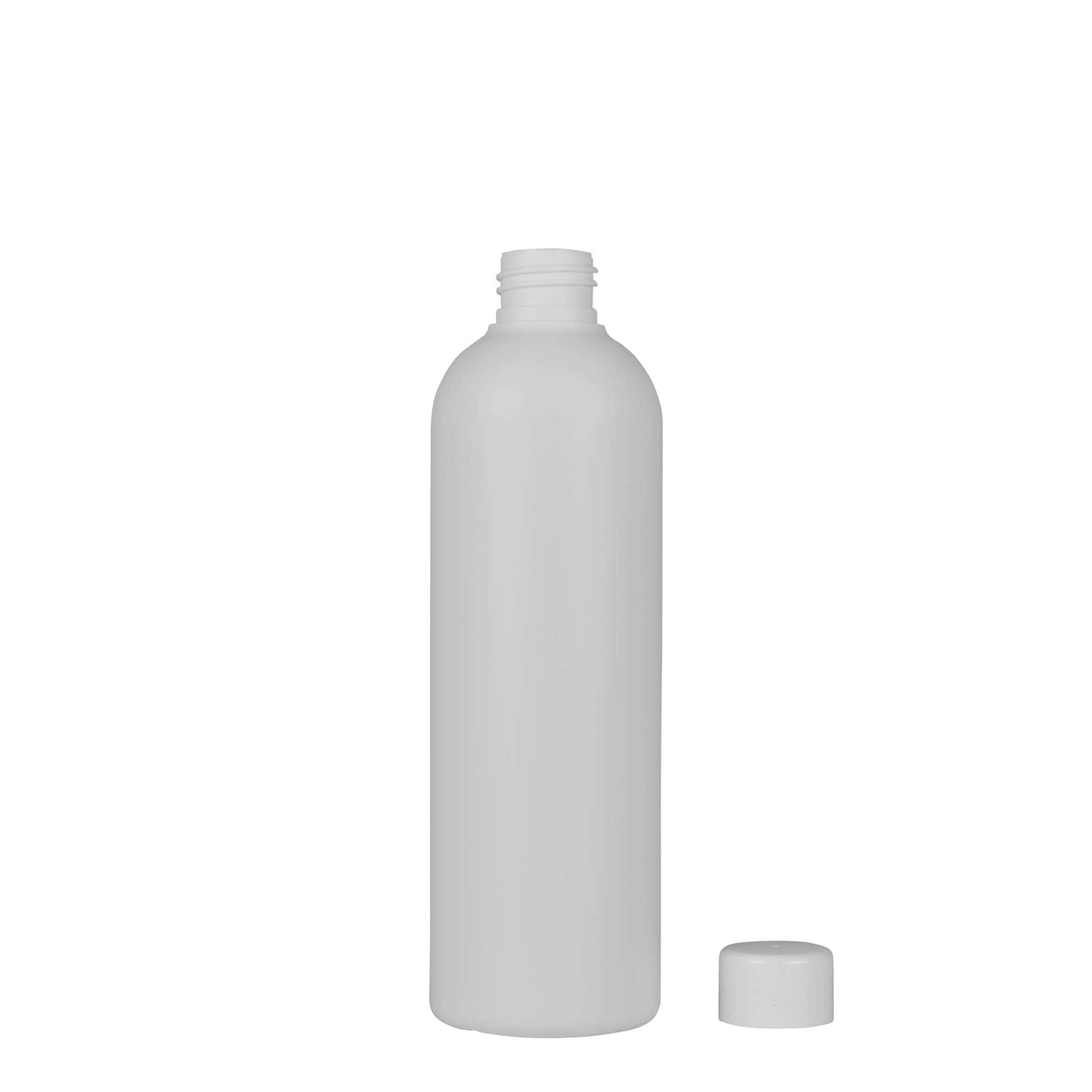Flacon en plastique 300 ml 'Tuffy', PEHD, blanc, ouverture : 24/410 Flacon en plastique 300 ml 'Tuffy', PEHD, blanc, ouverture : 24/410