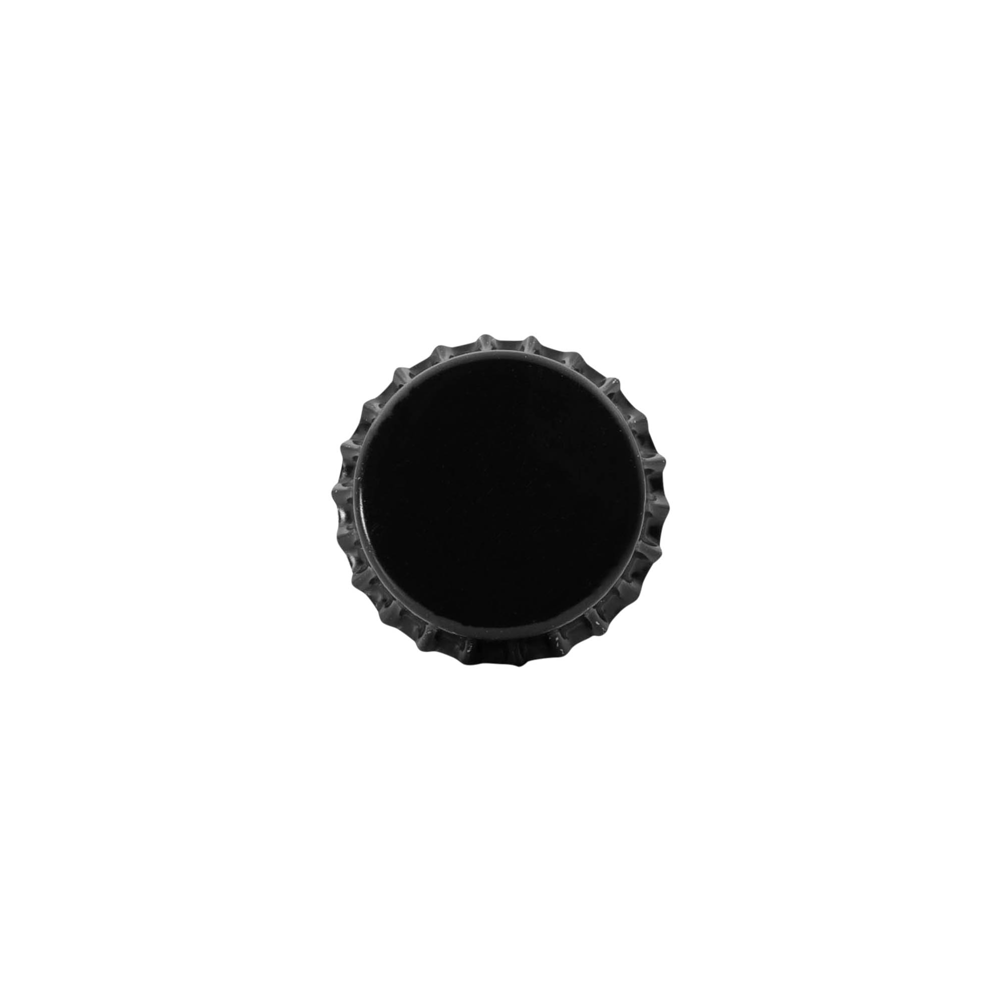 Capsule à couronne 29 mm, métal, noir
