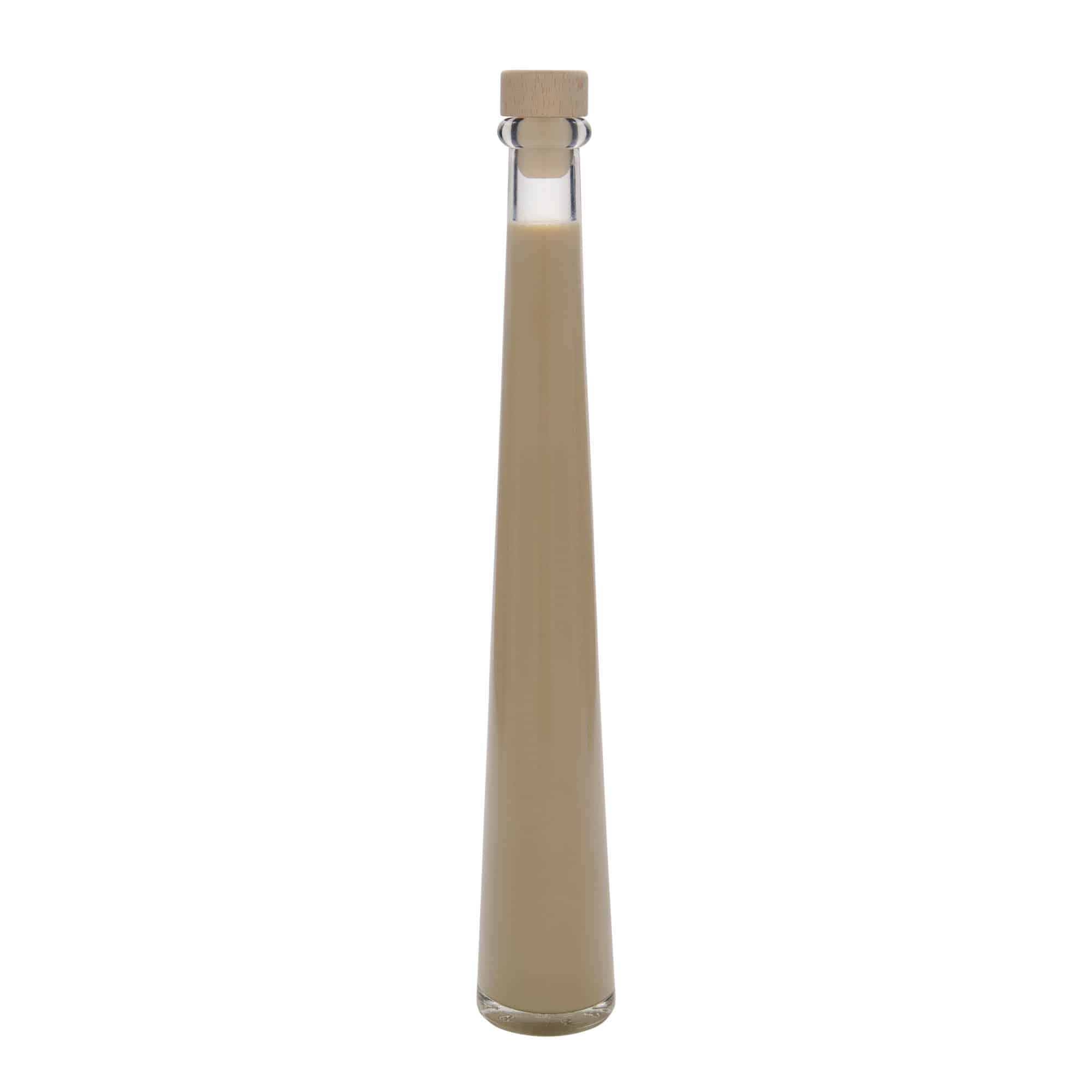 Bouteille en verre 200 ml 'Dama Rondo', bouchage: bouchon