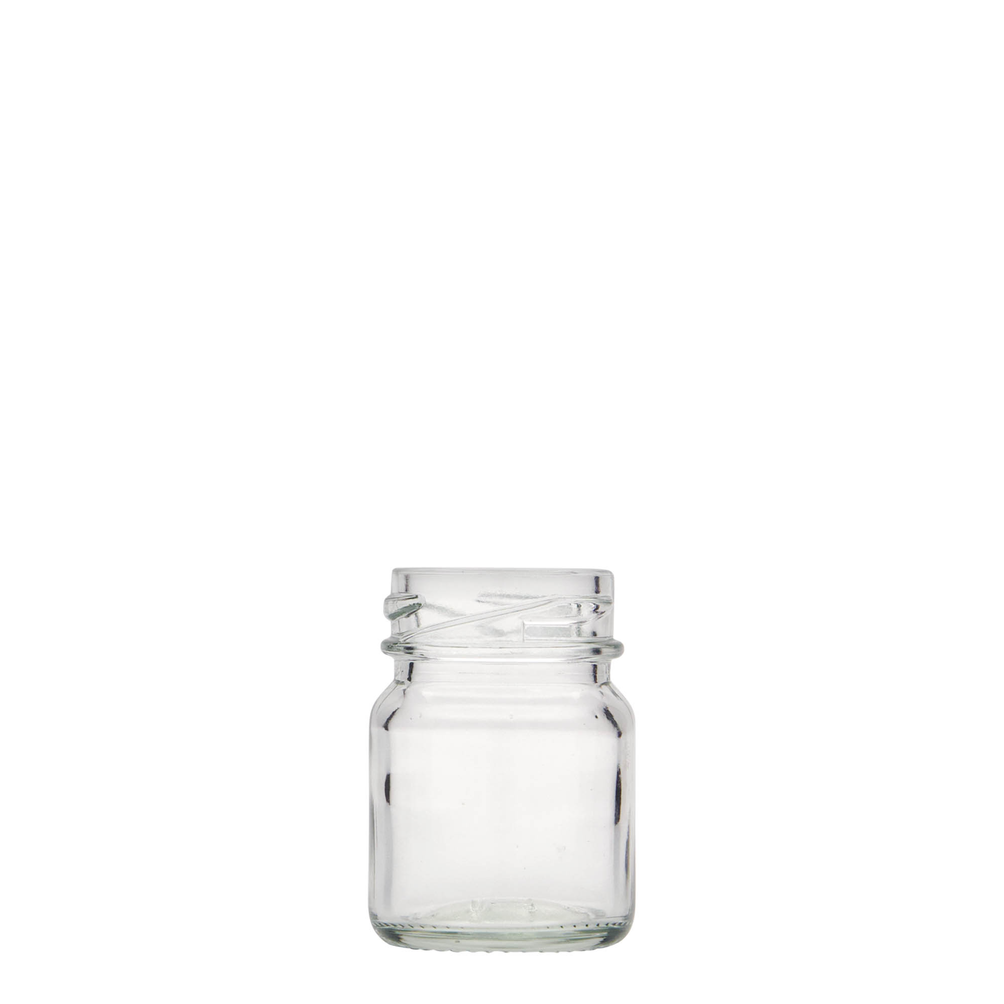 Verre rond haut de 45 ml, ouverture : twist-off (TO 38) Verre rond haut de 45 ml, ouverture : twist-off (TO 38)