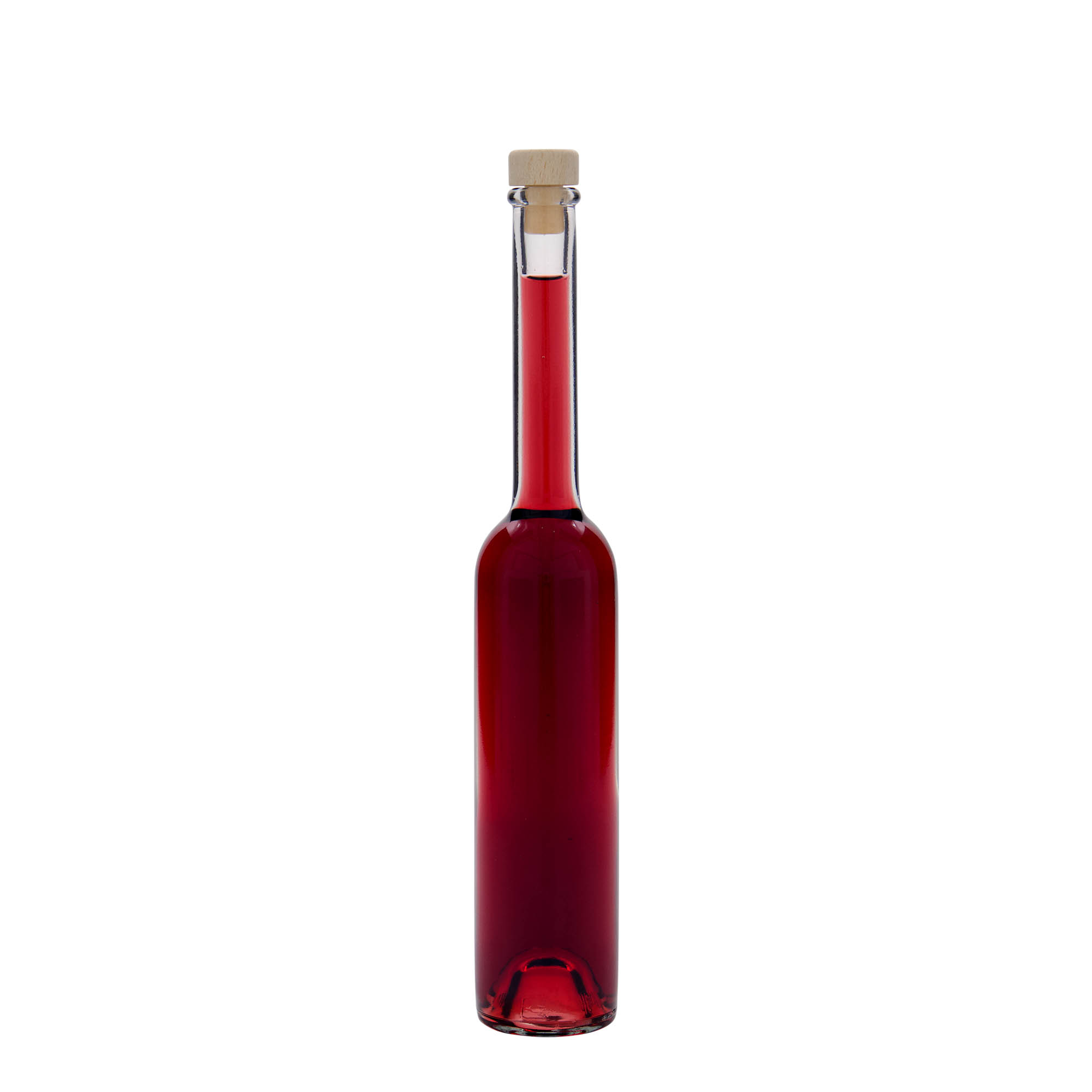 Flacon en verre 100 ml 'Platina', ouverture : bouchon en liège