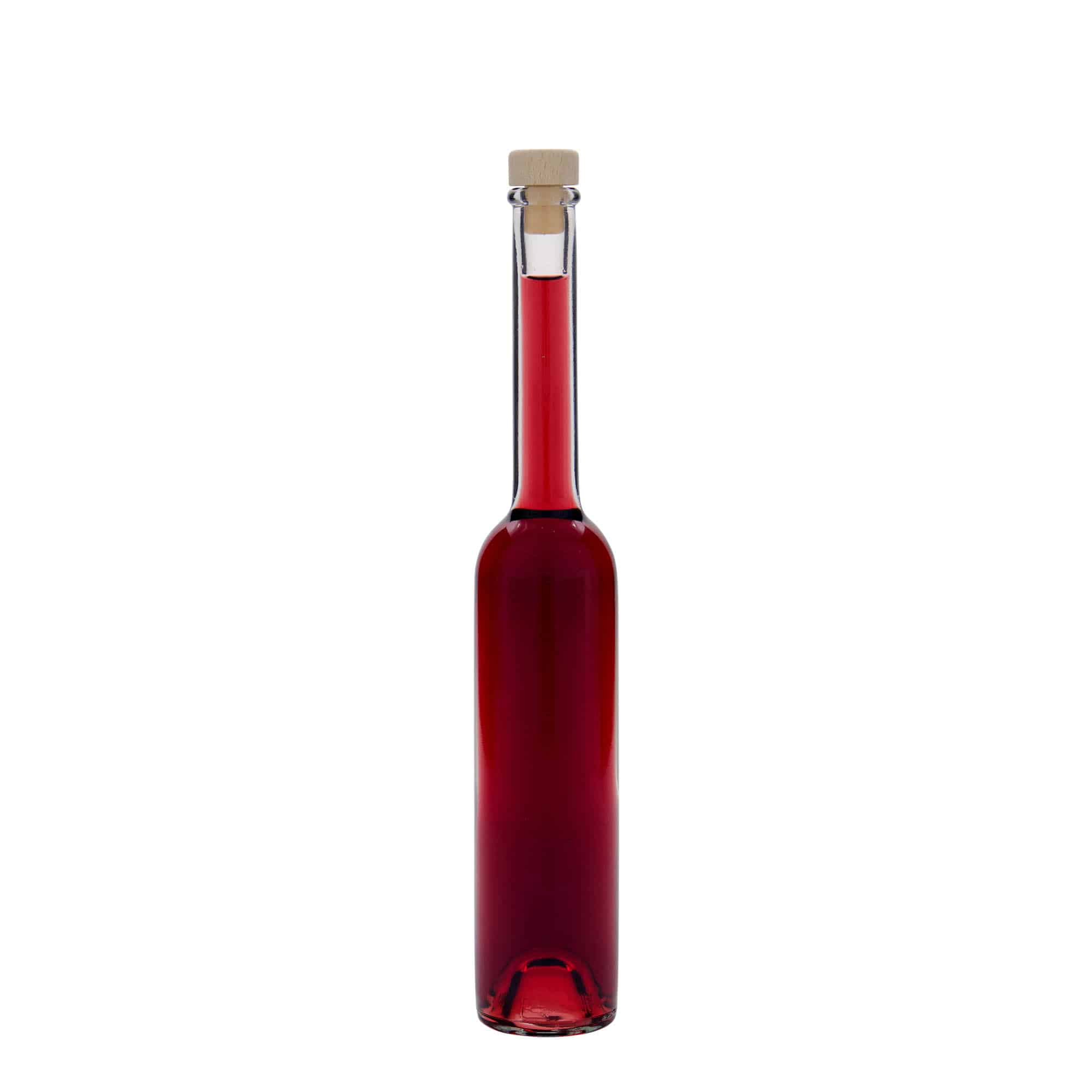 Flacon en verre 100 ml « Platina », ouverture : bouchon en liège