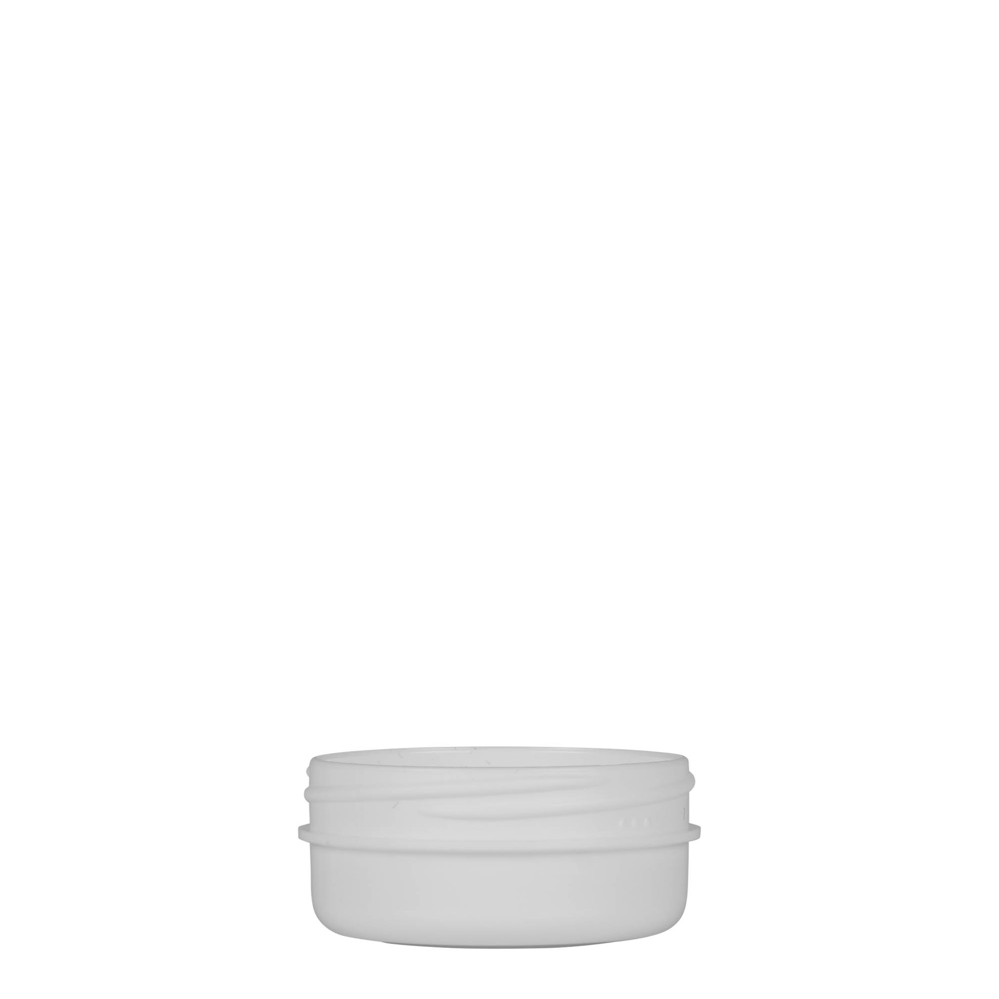 12 ml boîte en plastique 'White Line', PP, blanc, ouverture : bouchon à vis