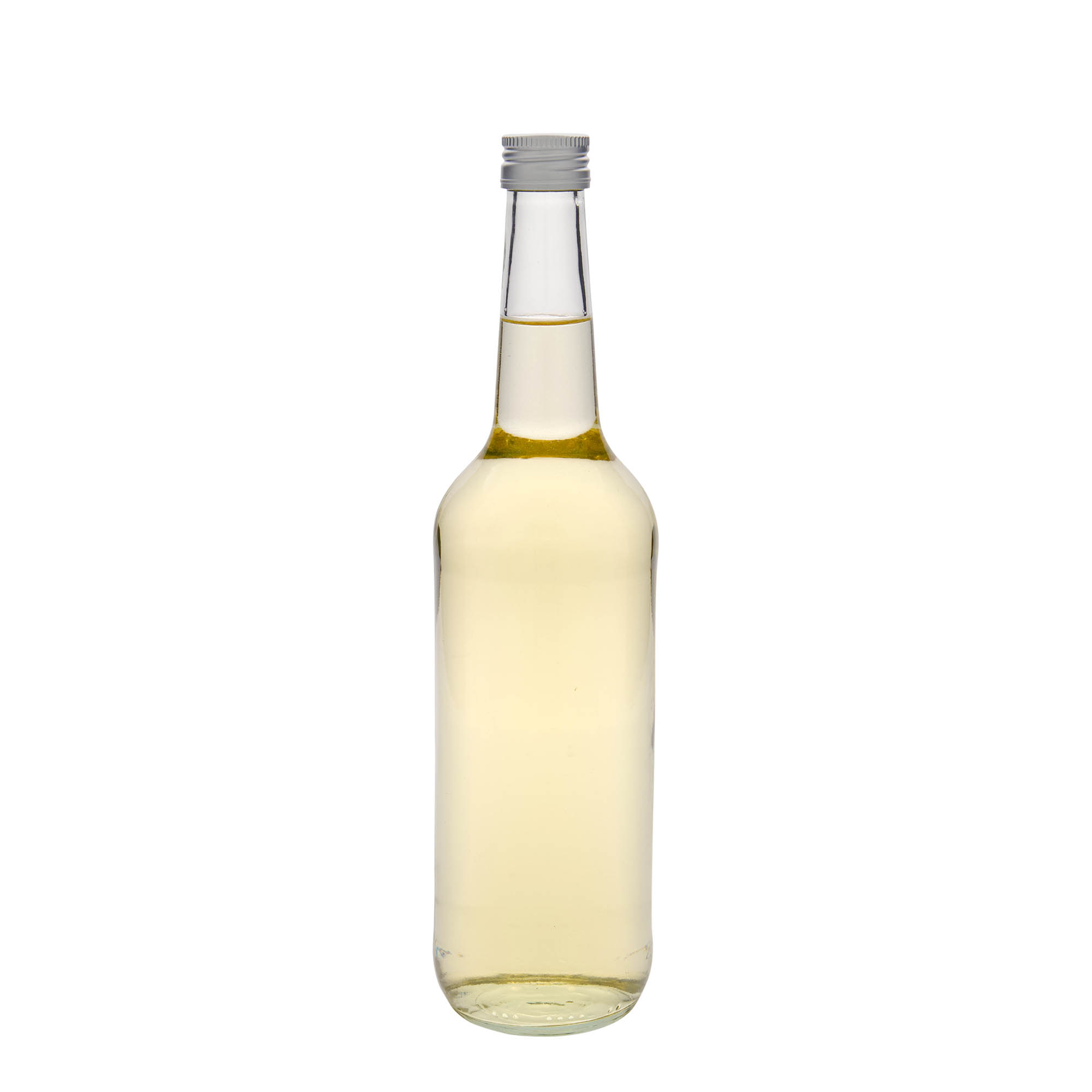 Bouteille en verre 700 ml à col droit, ouverture : PP 28 Bouteille en verre 700 ml à col droit, ouverture : PP 28