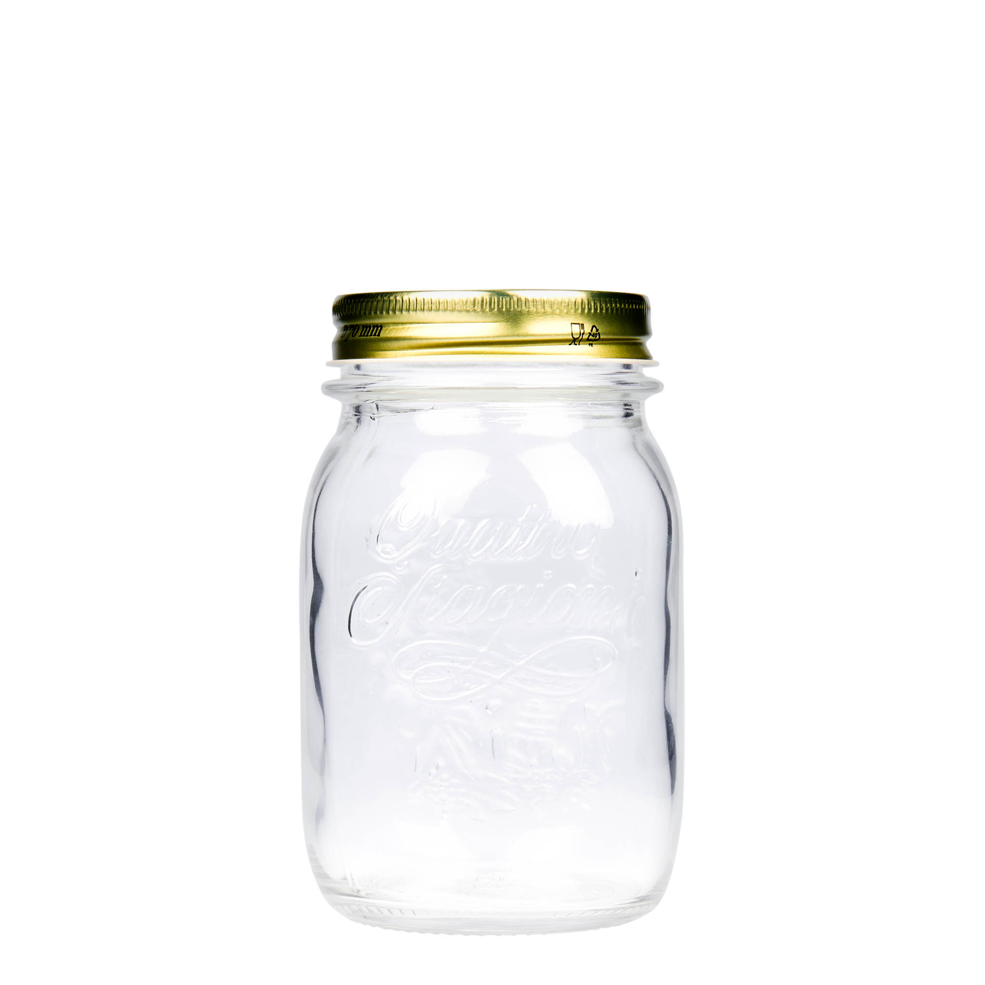 Verre 500 ml 'Quattro Stagioni', ouverture : bouchon à vis Verre 500 ml 'Quattro Stagioni', ouverture : bouchon à vis