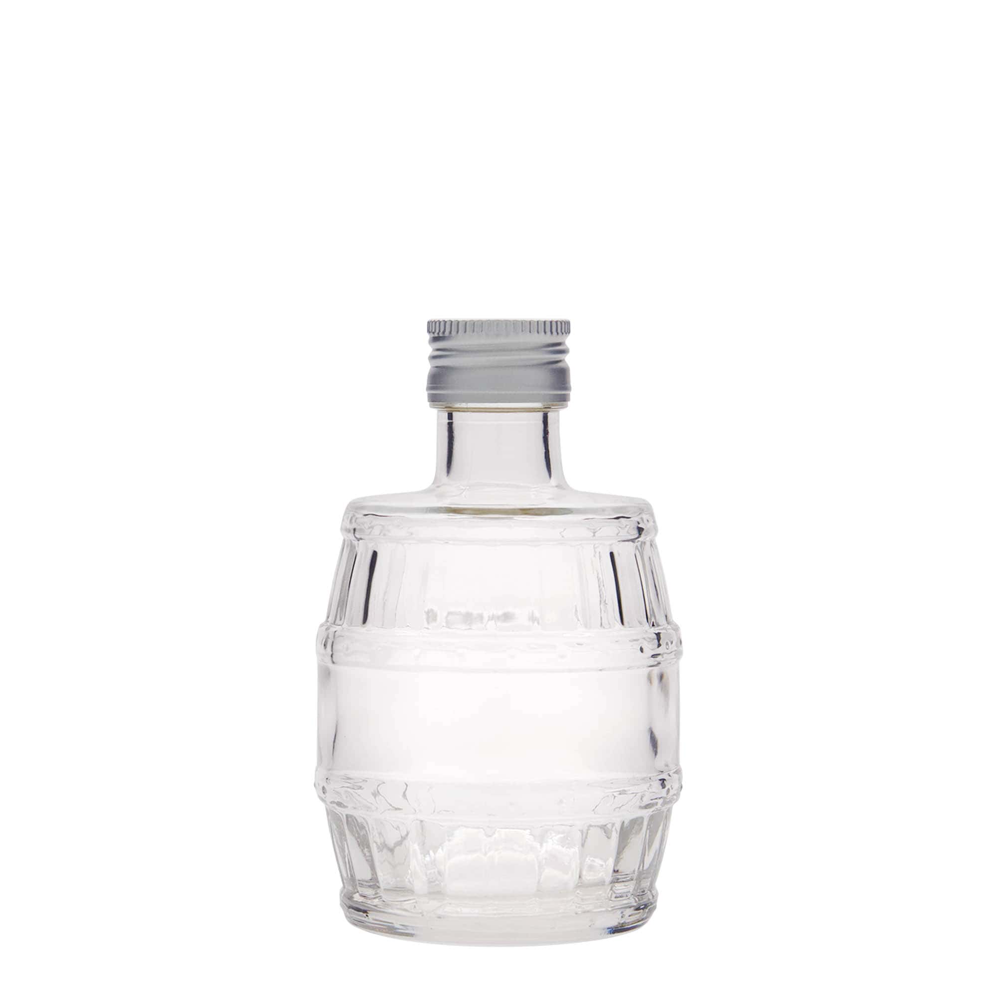 Bouteille en verre 200 ml « tonneau », ouverture : PP 28