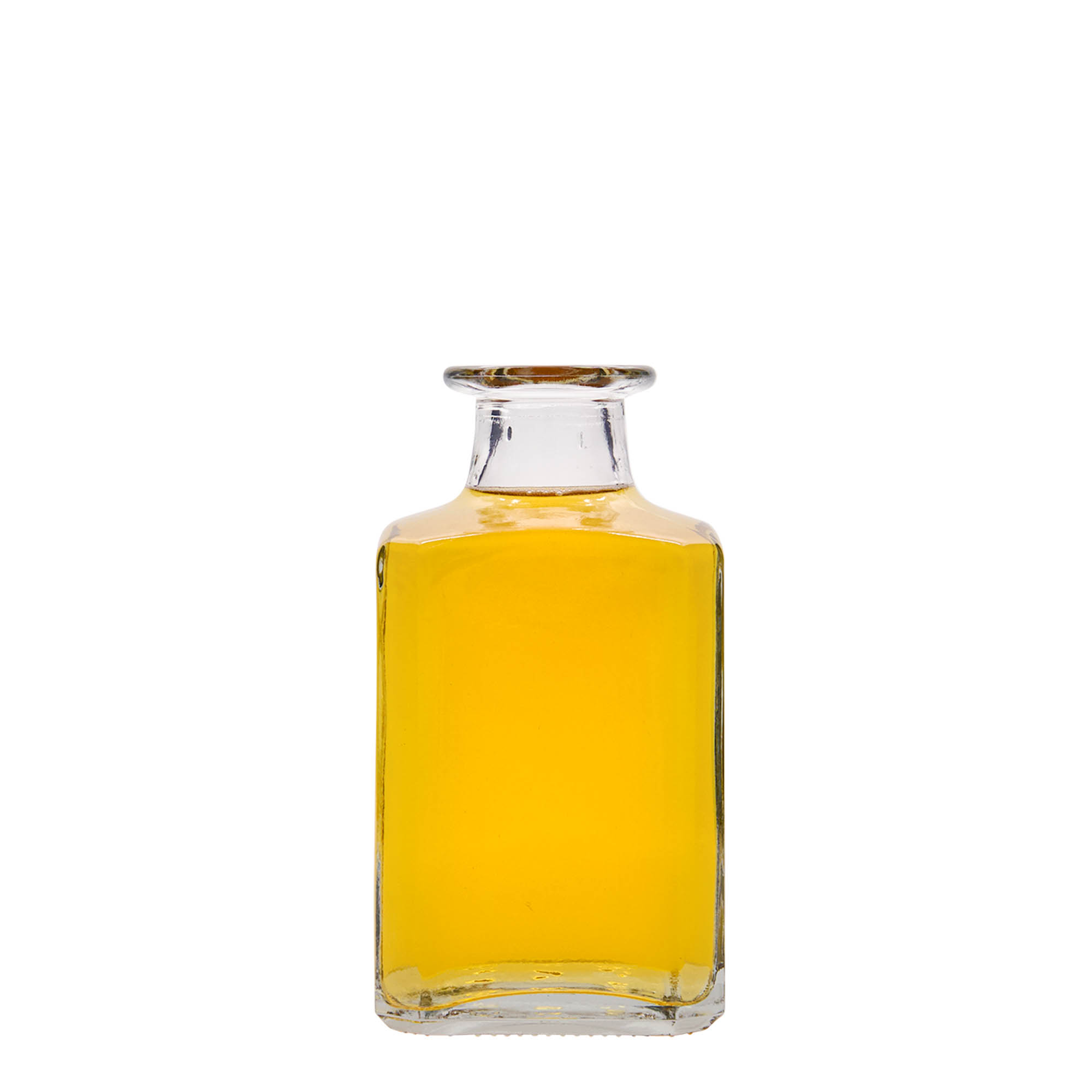 Bouteille en verre 250 ml 'Torben', carrée, ouverture : bouchon en liège Bouteille en verre 250 ml 'Torben', carrée, ouverture : bouchon en liège