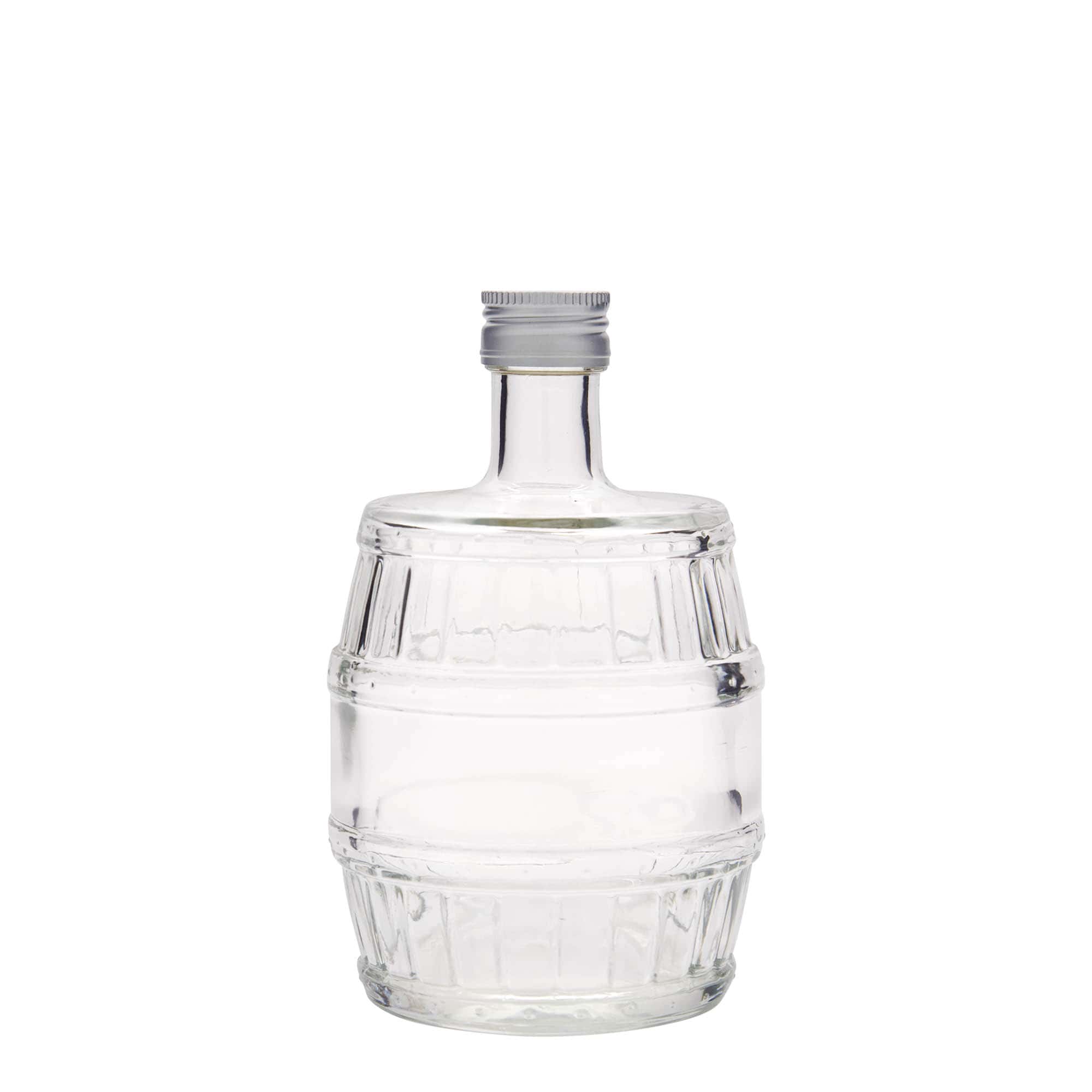 Bouteille en verre de 500 ml « fût », ouverture : PP 28
