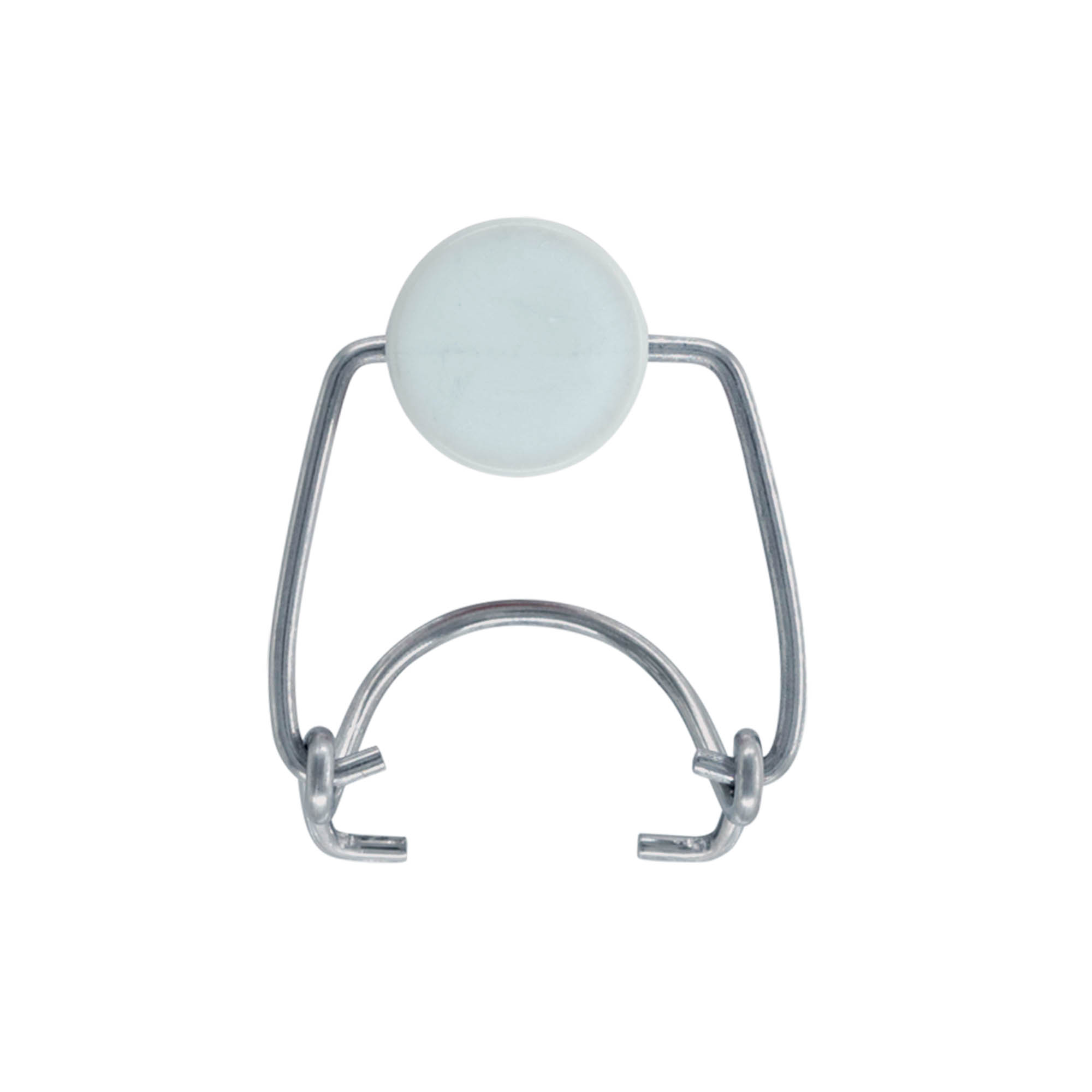 Fermeture à boucle standard #, plastique, rouge-blanc