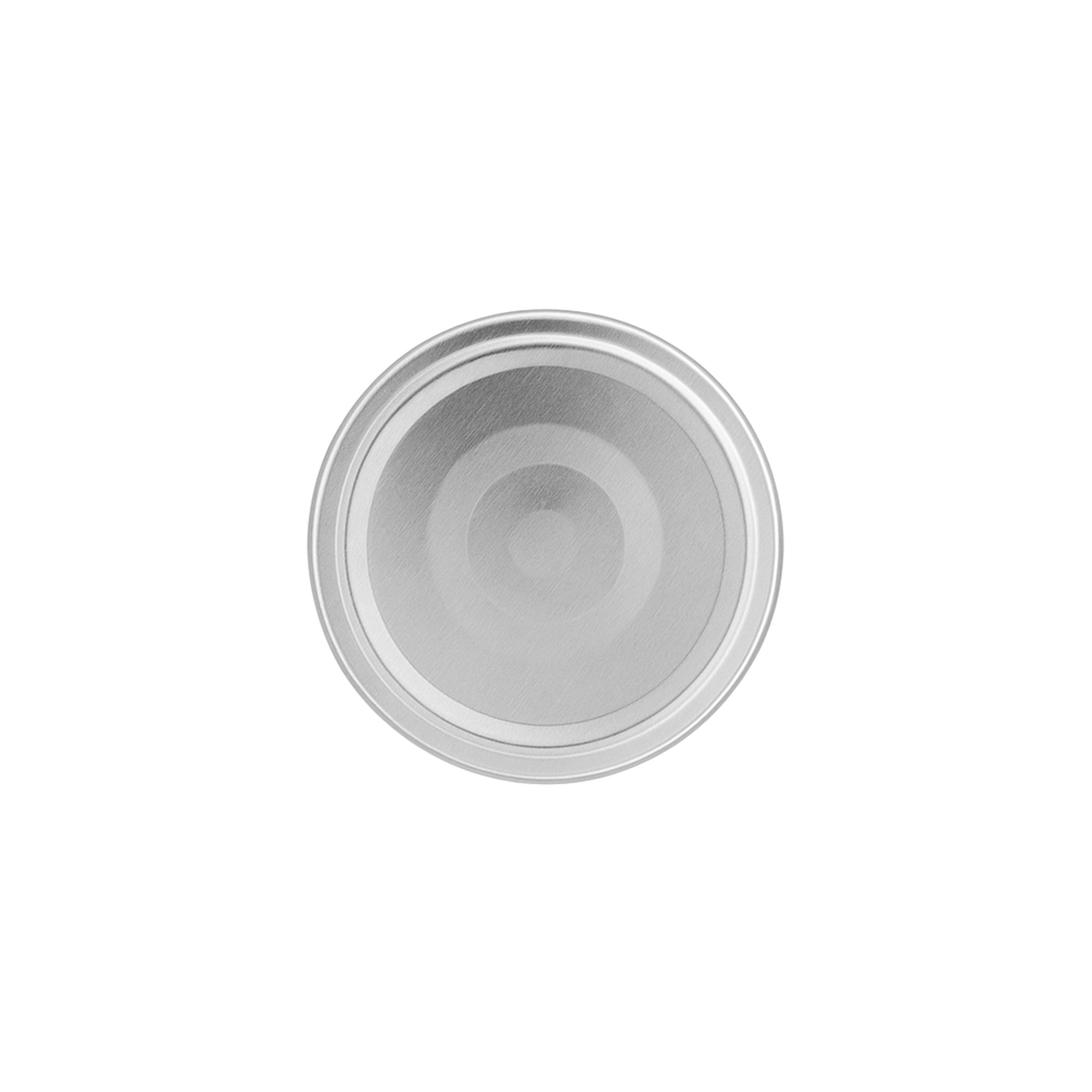 Bouchon à visser Deep-Twist-Off, tôle blanche, argenté, pour ouverture : Deep-TO 66 Bouchon à visser Deep-Twist-Off, tôle blanche, argenté, pour ouverture : Deep-TO 66