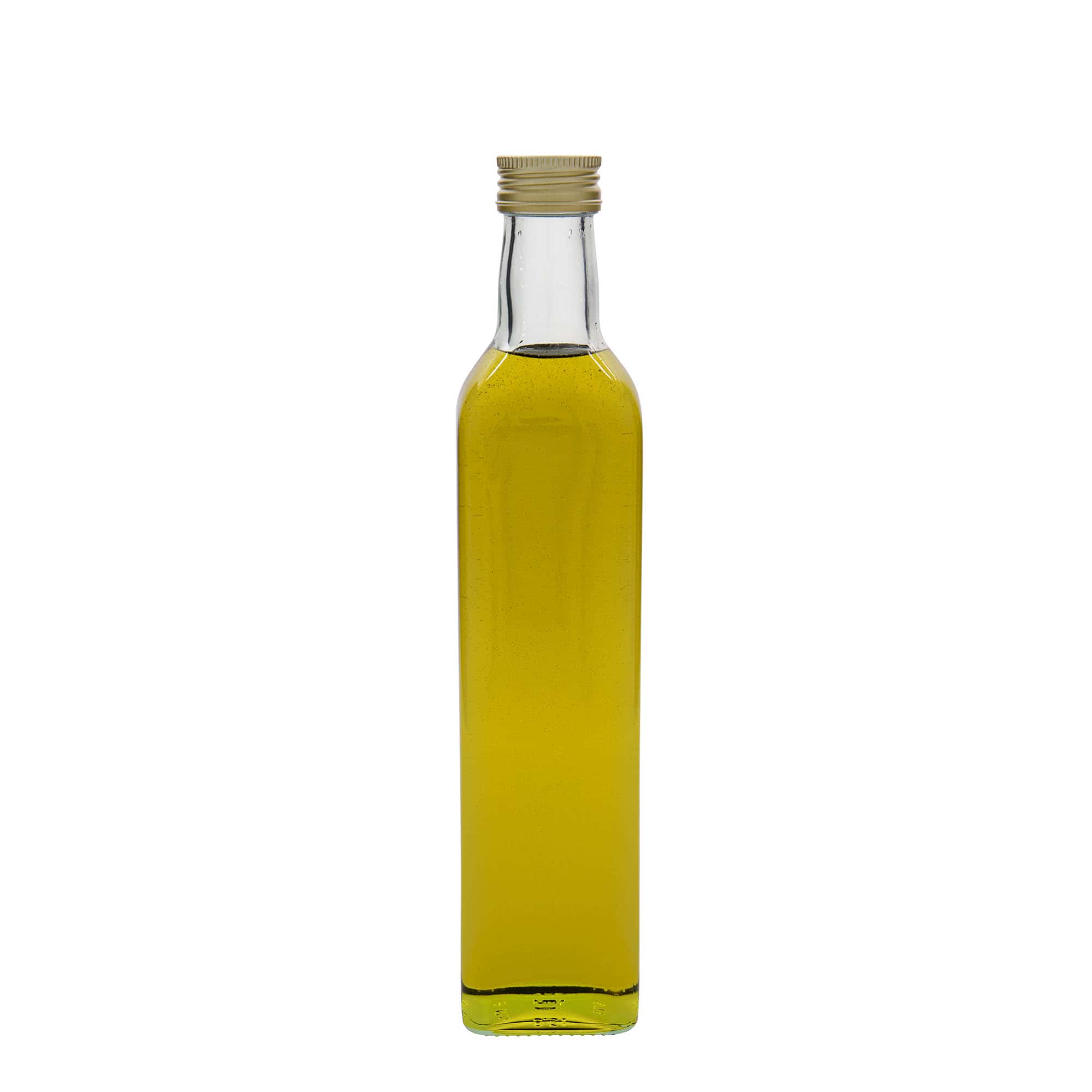 Bouteille en verre 500 ml « Marasca », carrée, ouverture : PP 31,5