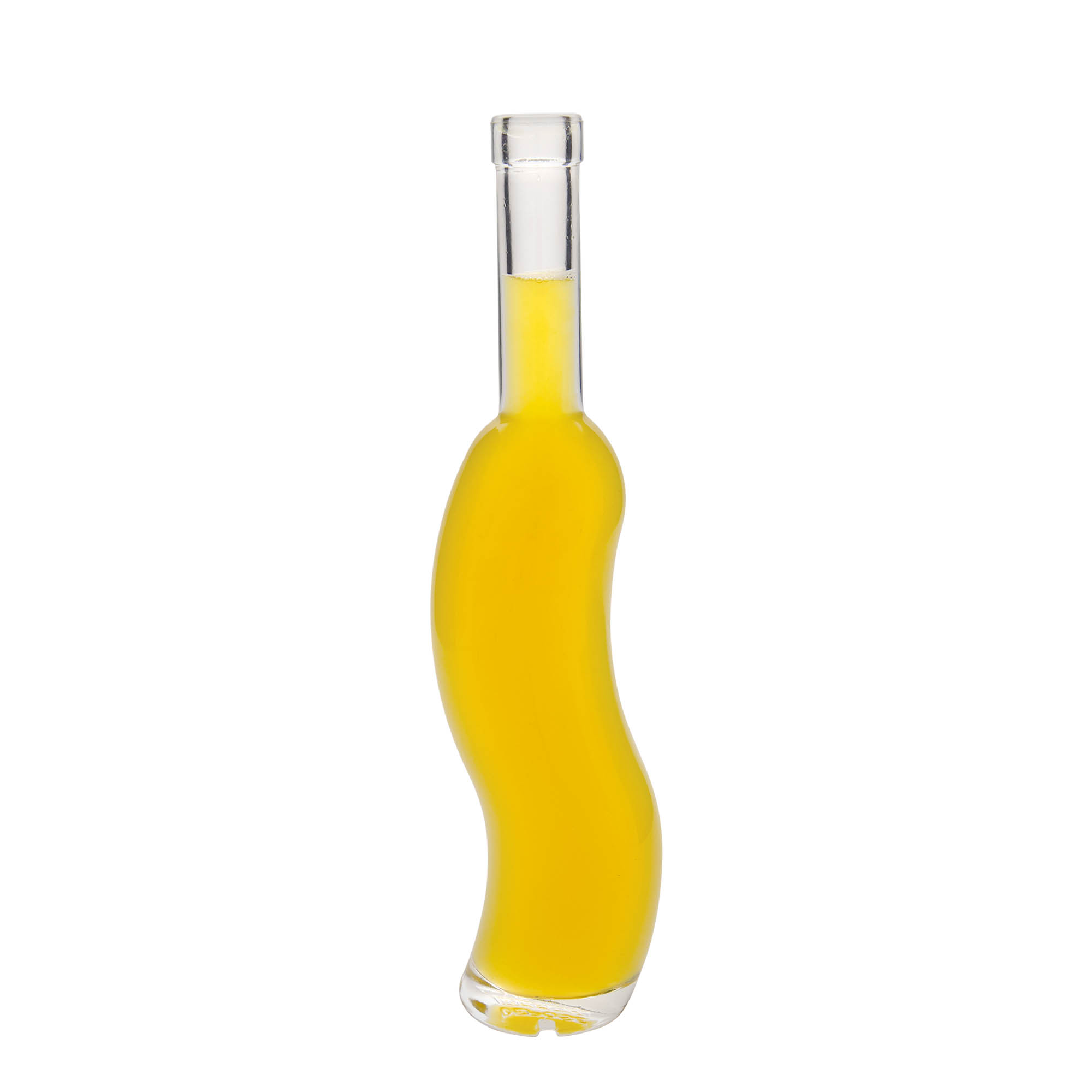 Bouteille en verre 350 ml 'La-Ola', demi-ronde, ouverture : bouchon en liège Bouteille en verre 350 ml 'La-Ola', demi-ronde, ouverture : bouchon en liège