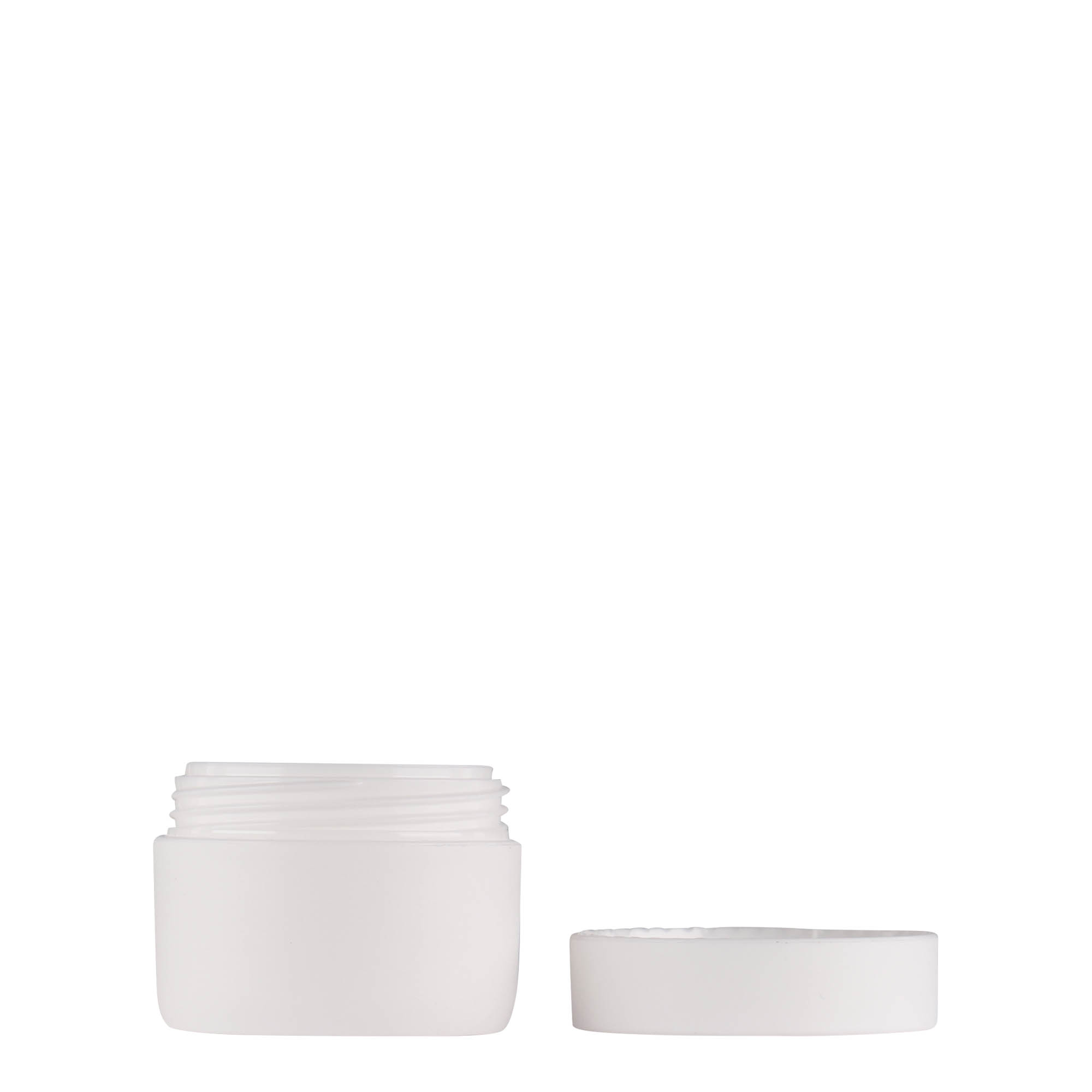 Dose en plastique 10 ml 'Antonella', PP, blanc, ouverture : bouchon à vis Dose en plastique 10 ml 'Antonella', PP, blanc, ouverture : bouchon à vis