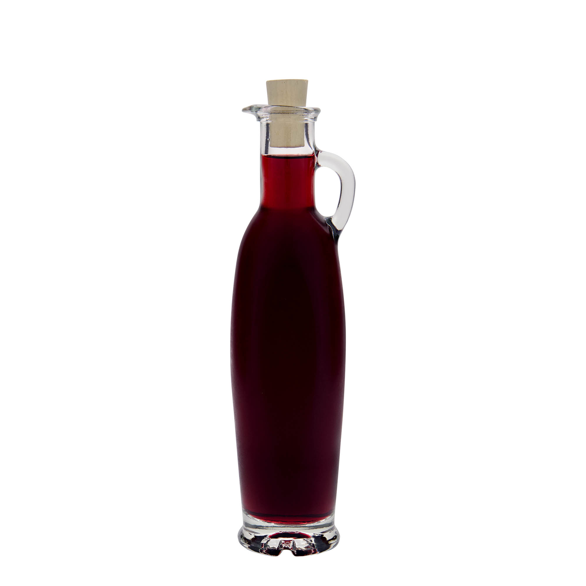 Flacon en verre 250 ml 'Simona', ouverture : bouchon en liège Flacon en verre 250 ml 'Simona', ouverture : bouchon en liège