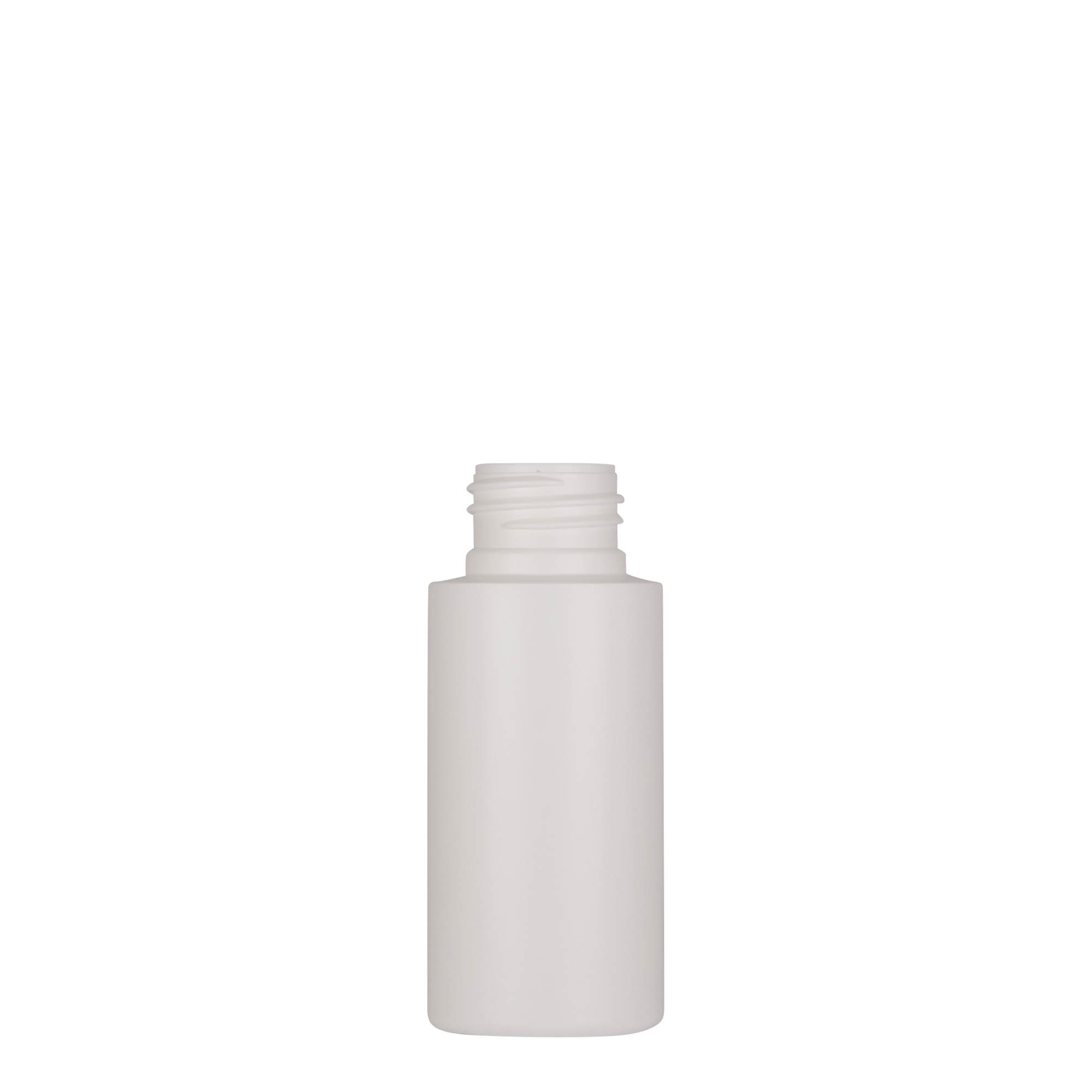 Flacon en plastique de 50 ml 'Pipe', PEHD vert, blanc, embouchure : 24/410 Flacon en plastique de 50 ml 'Pipe', PEHD vert, blanc, embouchure : 24/410