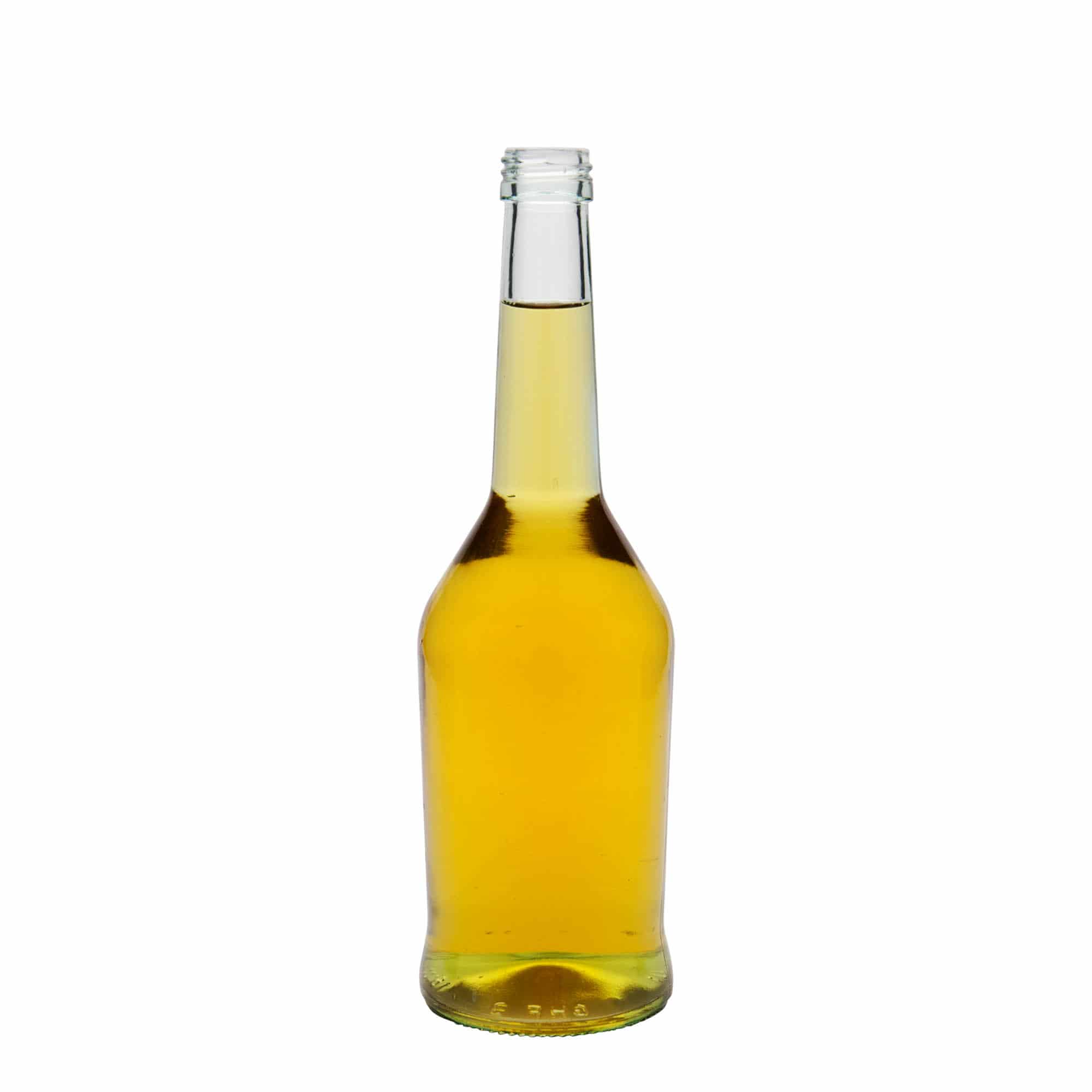 Bouteille d’alcool en verre 500 ml, col : PP 28