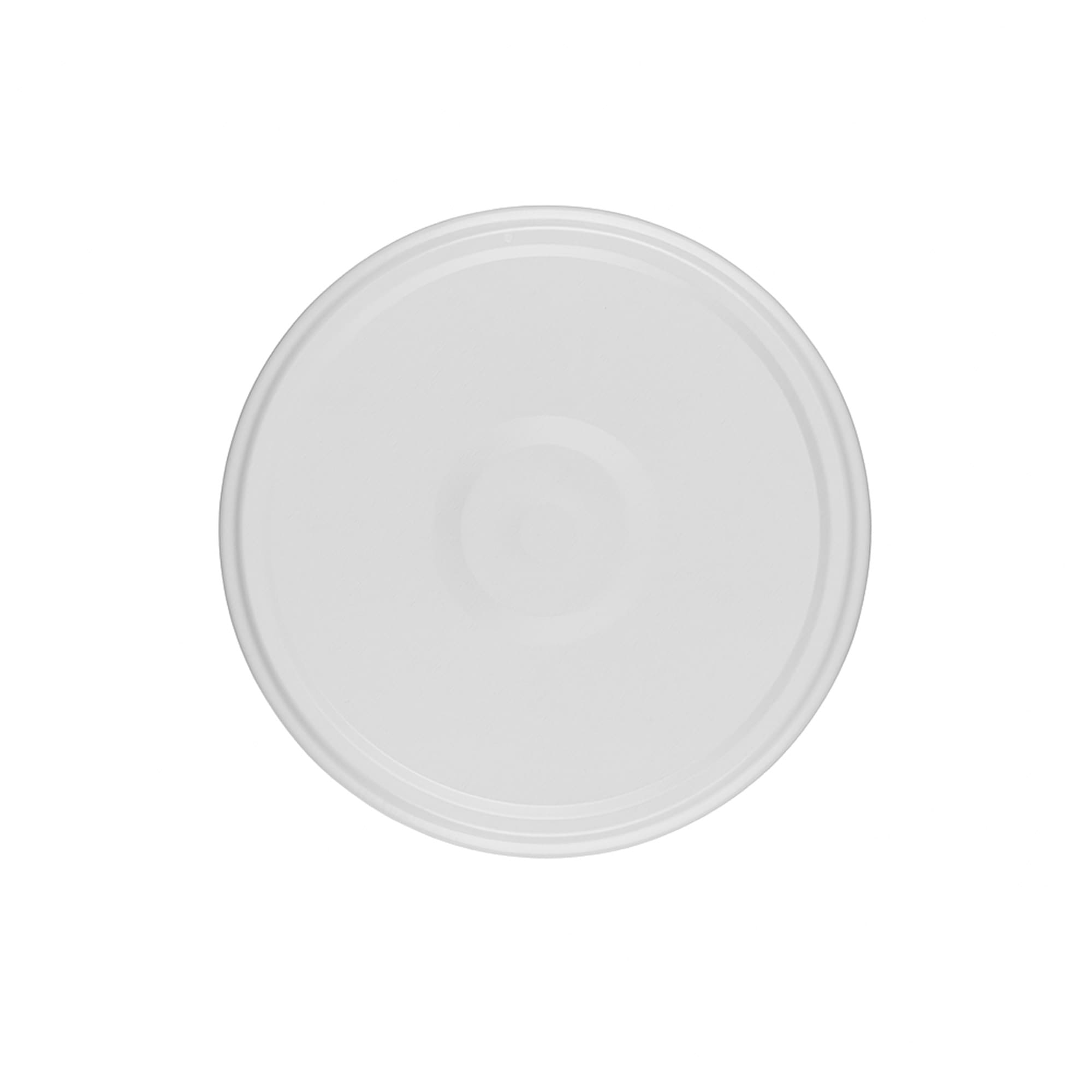 Bouchon à vis, tôle blanche, blanc, pour ouverture : TO 100