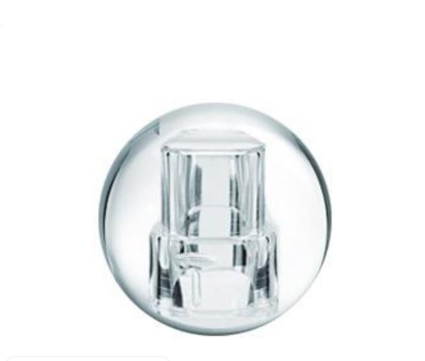 Capuchon enfichable sphérique pour bouteille de parfum, plastique Surlyn, transparent